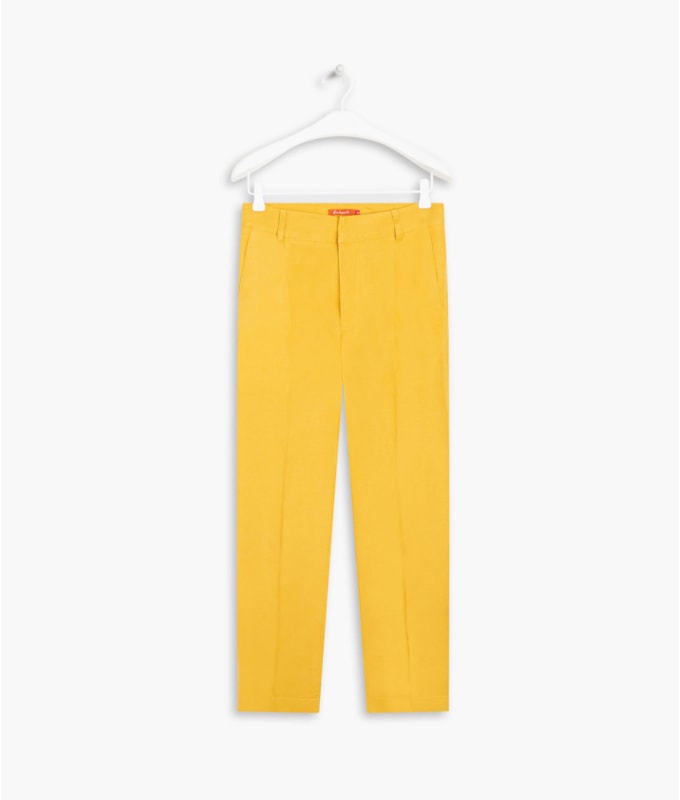 Calça Linho  Bertha Amarelo