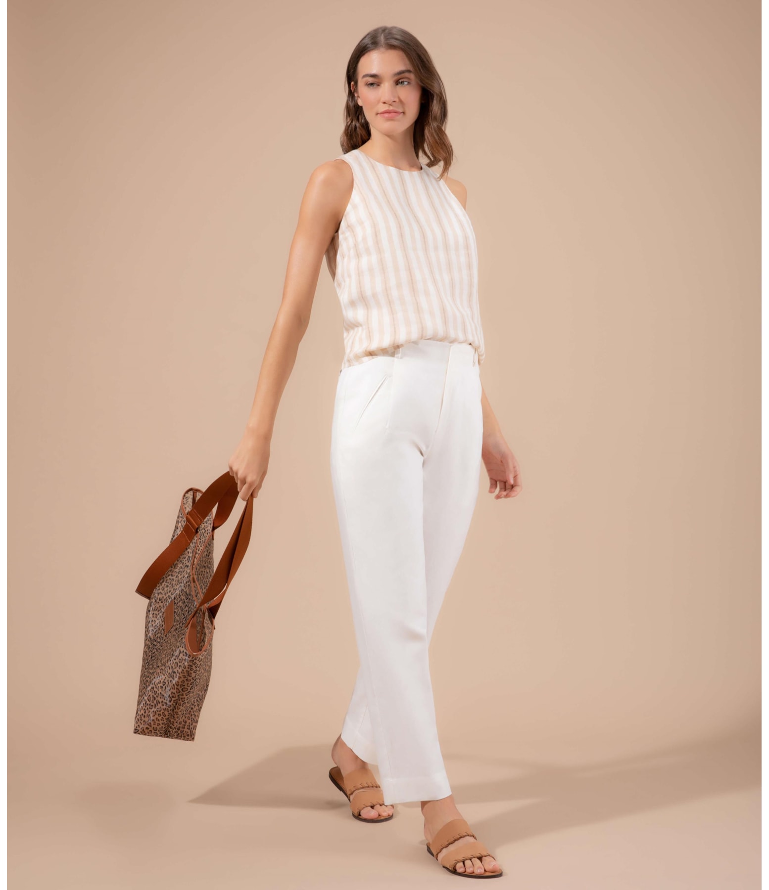 Calça Linho  Cairo Off White