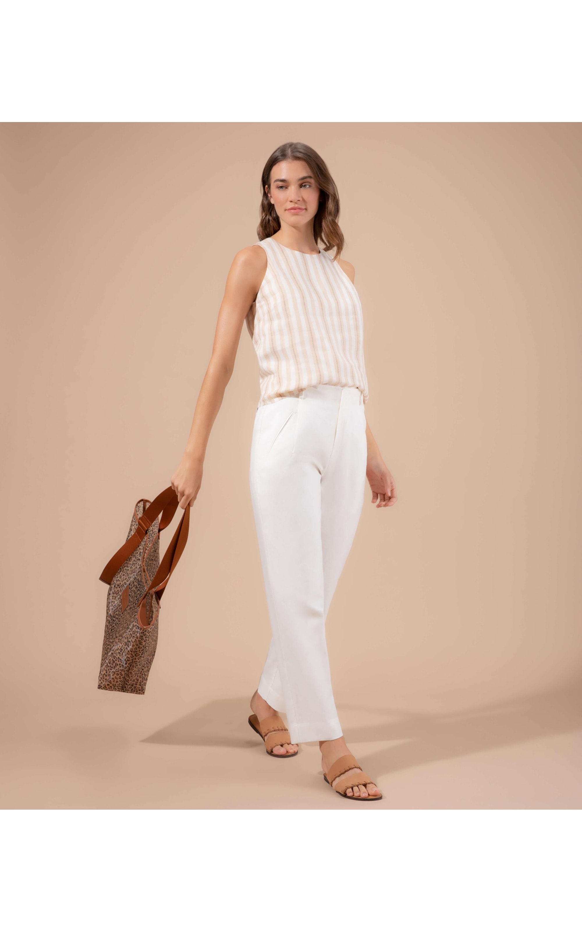 Calça Linho  Cairo Off White
