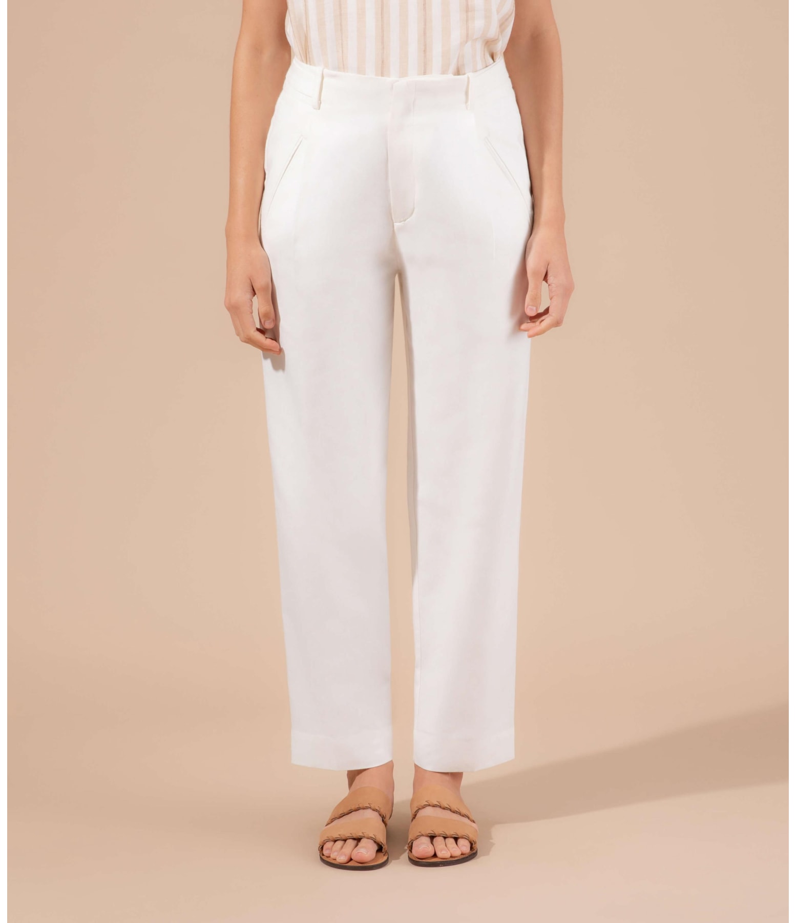 Calça Linho  Cairo Off White