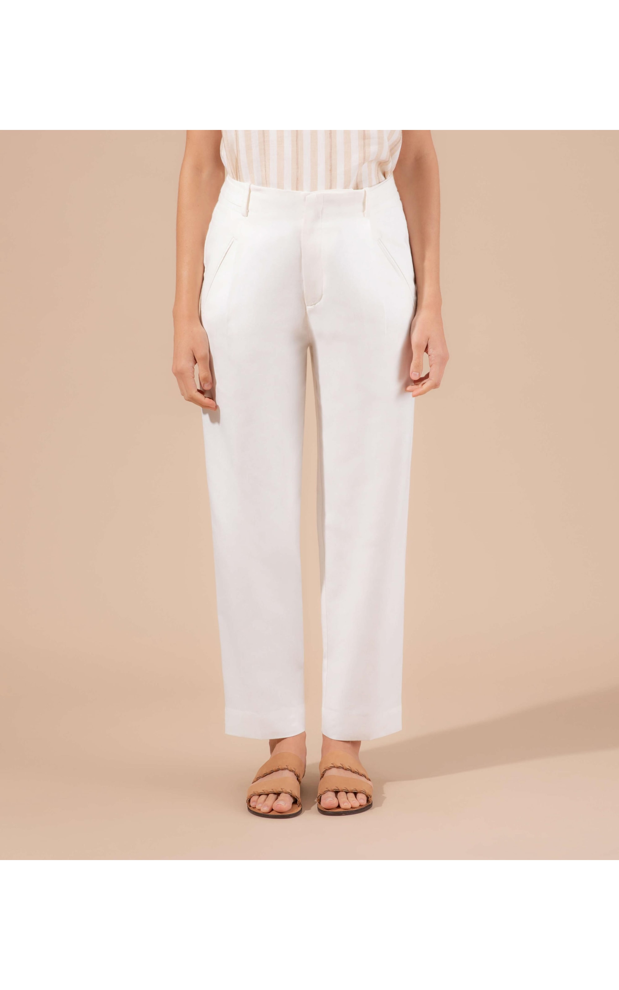 Calça Linho  Cairo Off White
