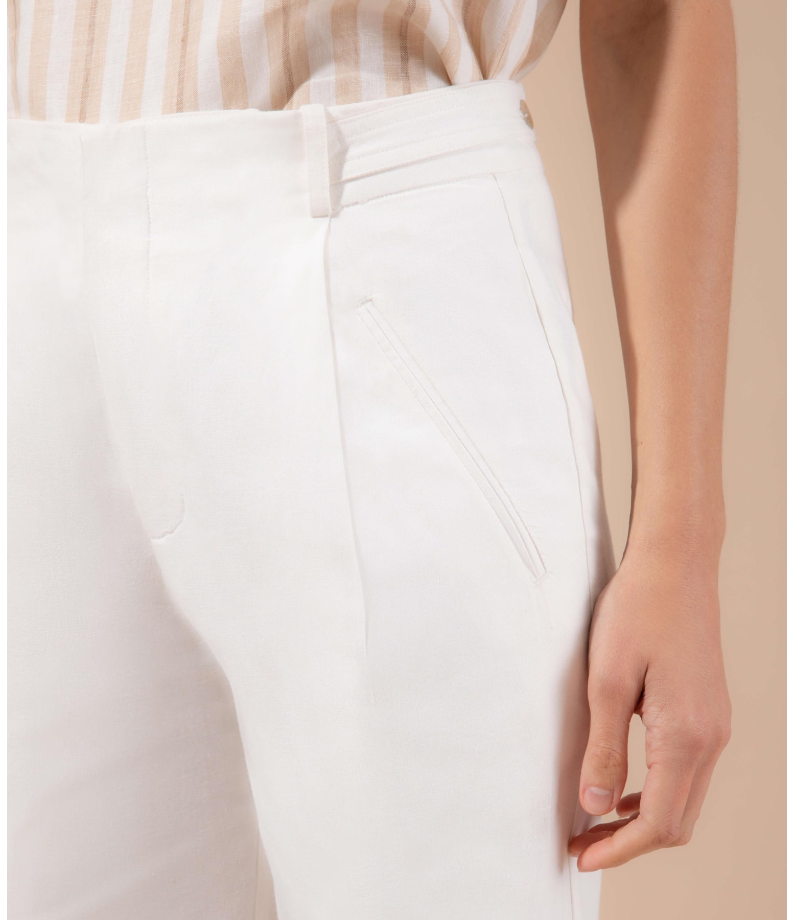 Calça Linho  Cairo Off White