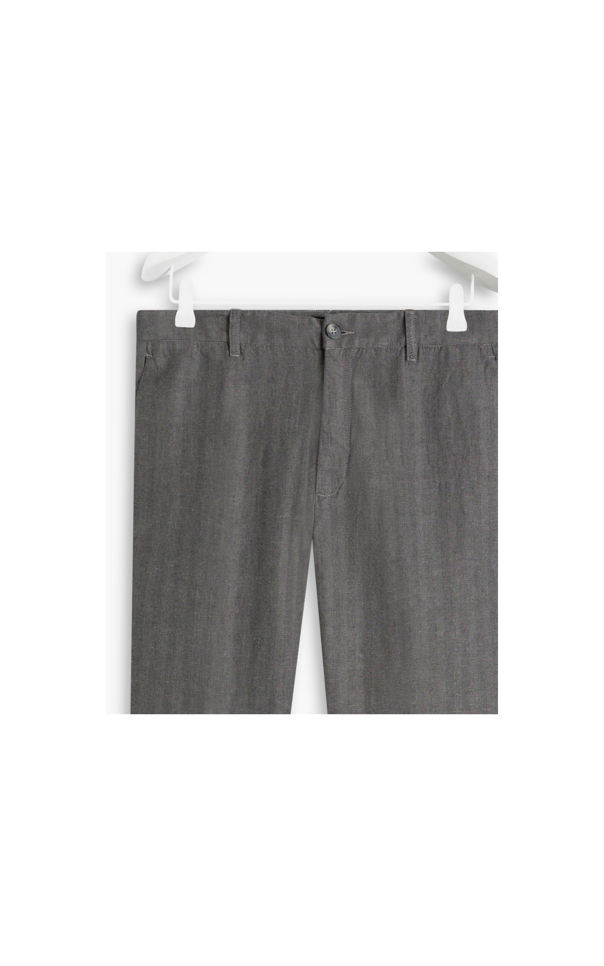Calça Linho  Chevil Ft Chumbo Mescla
