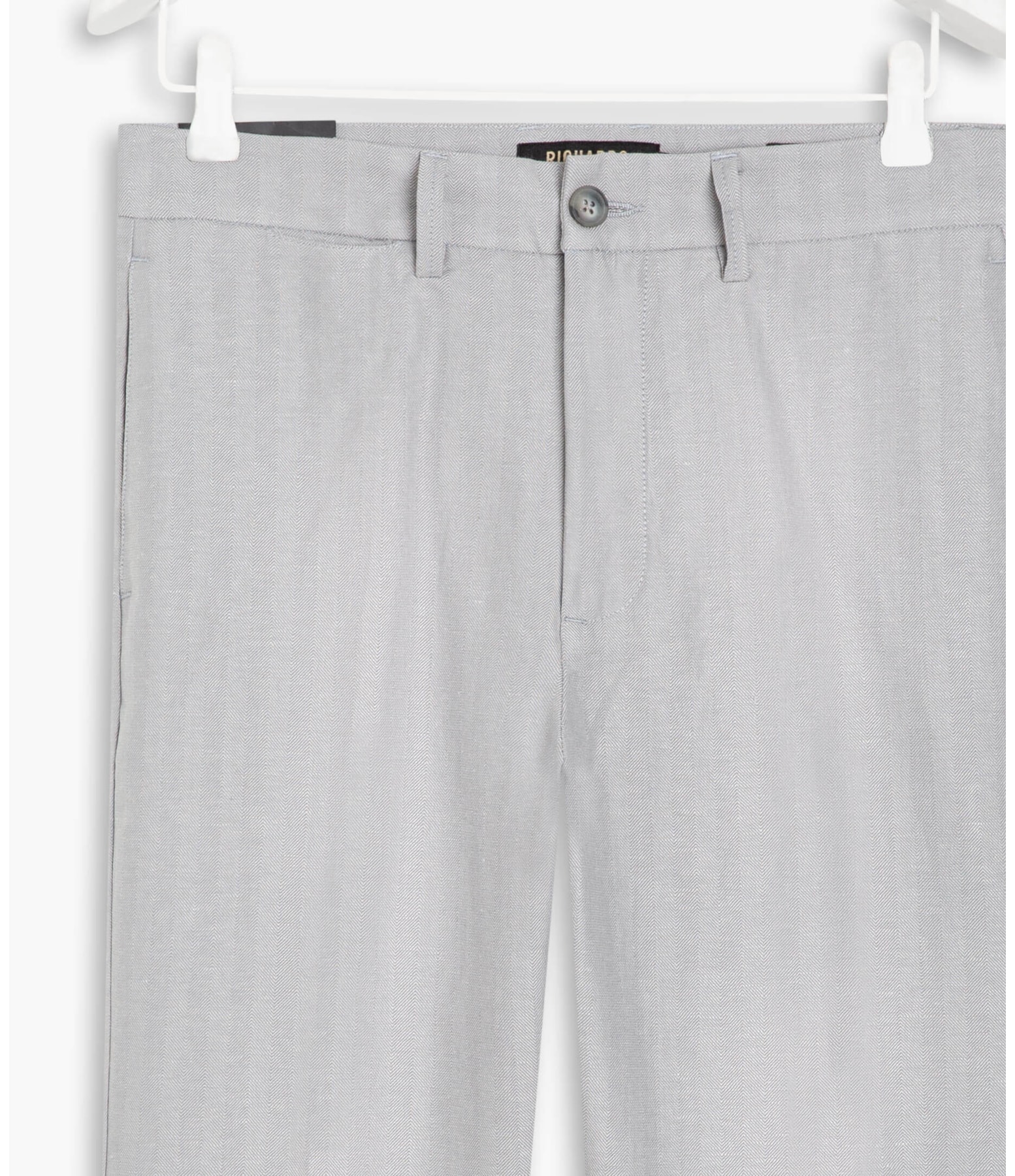 Calça Linho  Chevil Ft Silver Gray