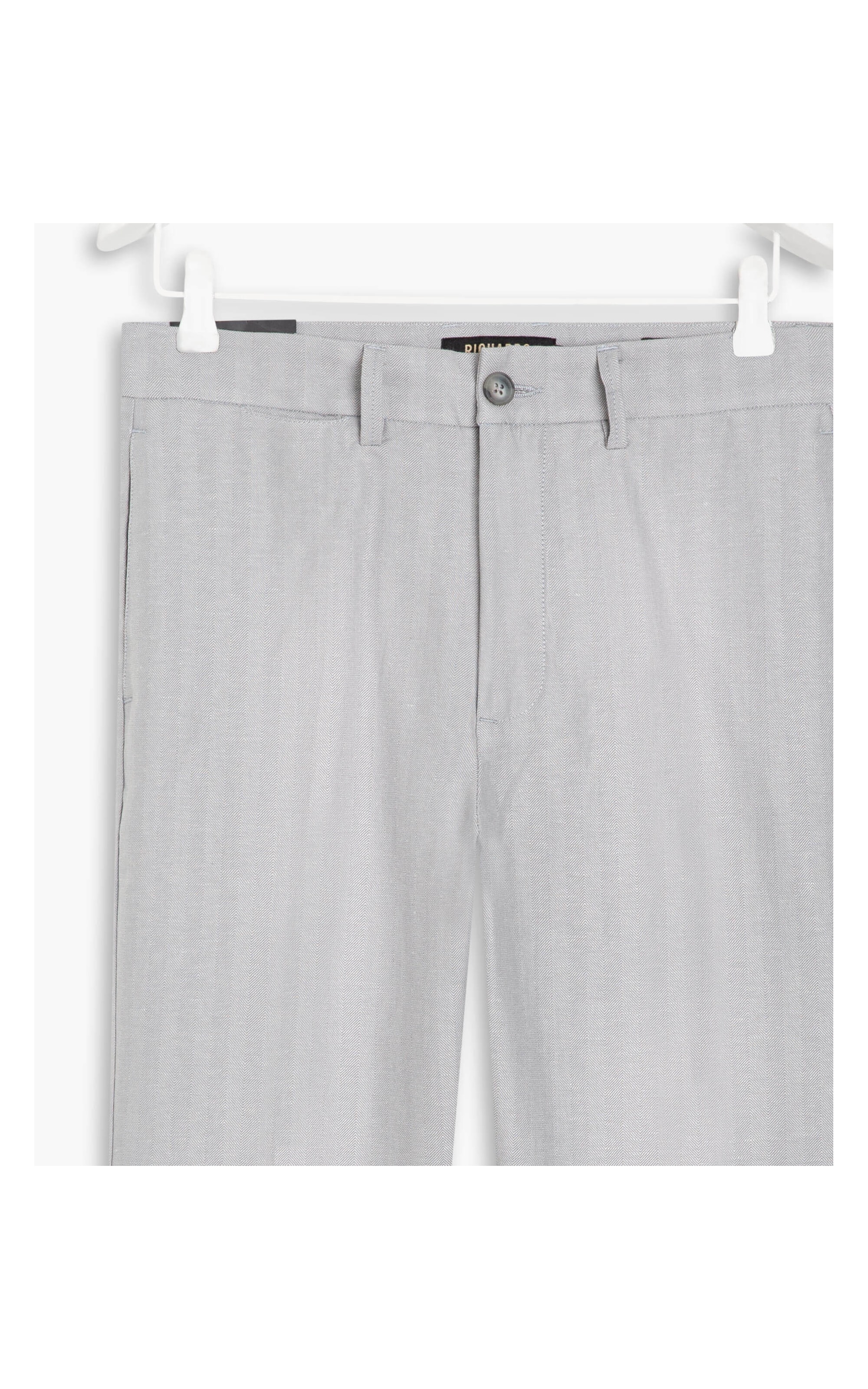 Calça Linho  Chevil Ft Silver Gray