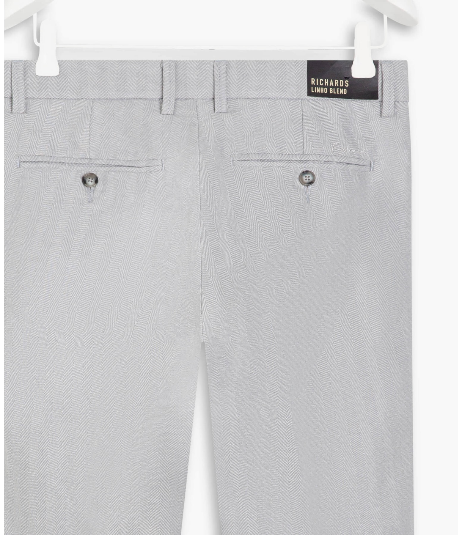 Calça Linho  Chevil Ft Silver Gray