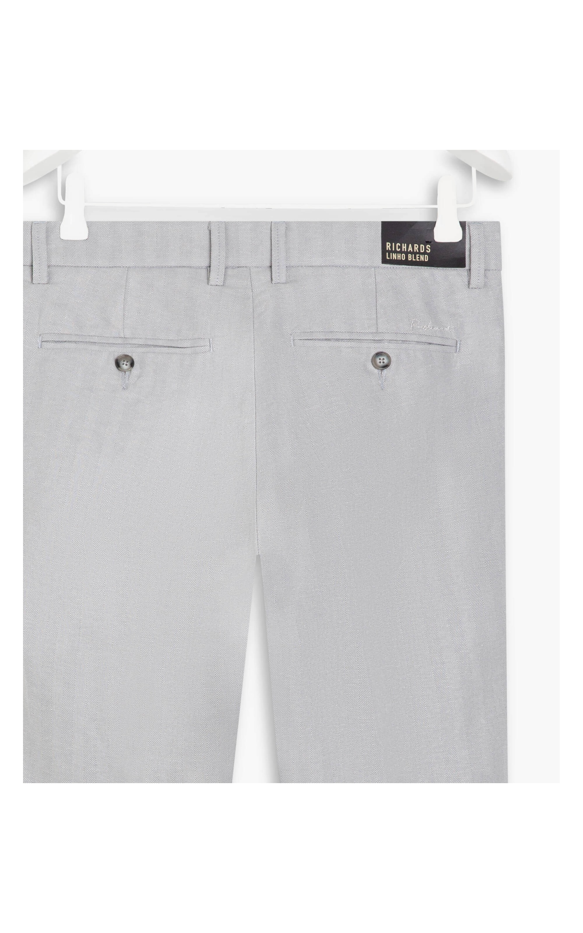 Calça Linho  Chevil Ft Silver Gray