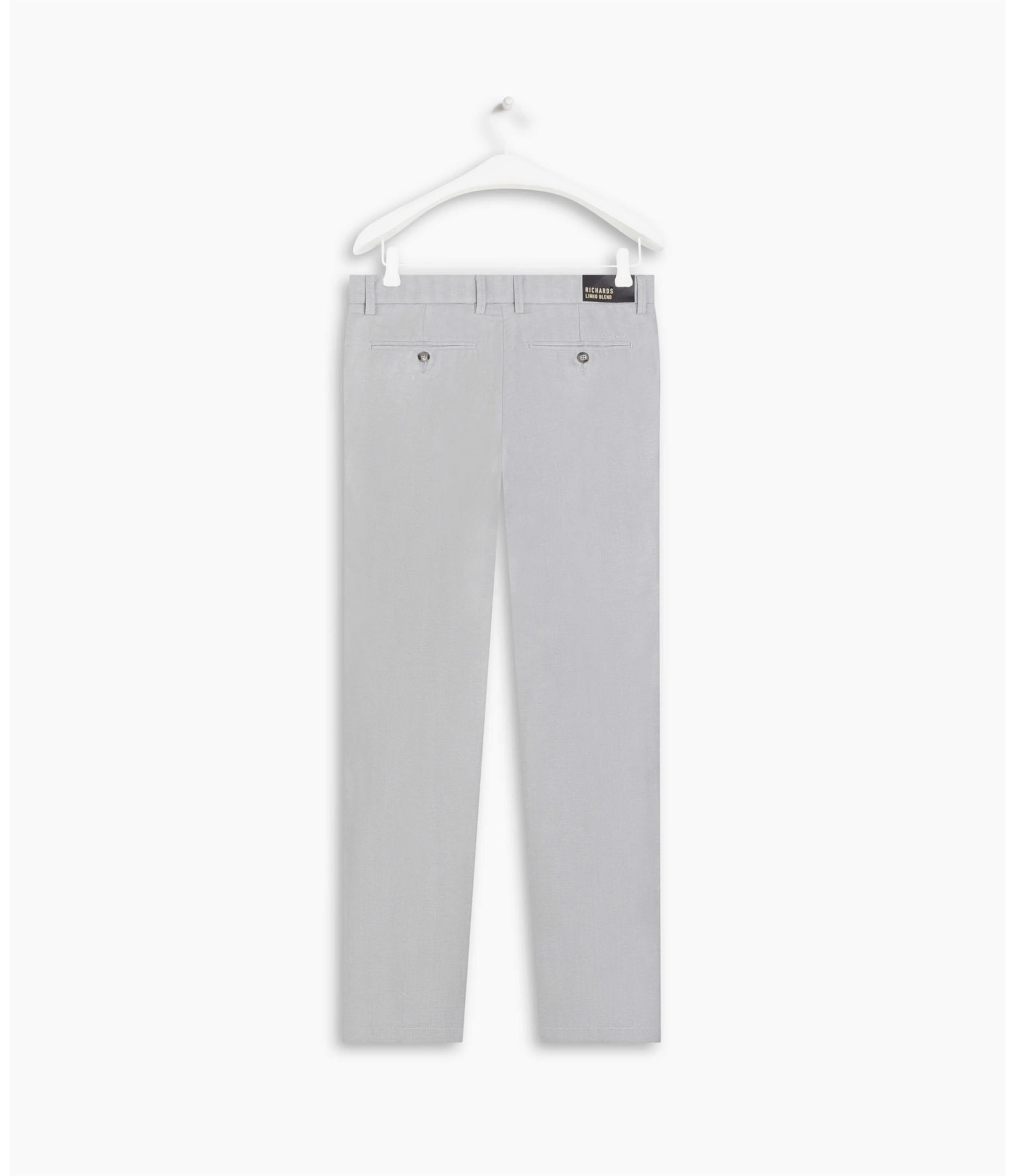 Calça Linho  Chevil Ft Silver Gray