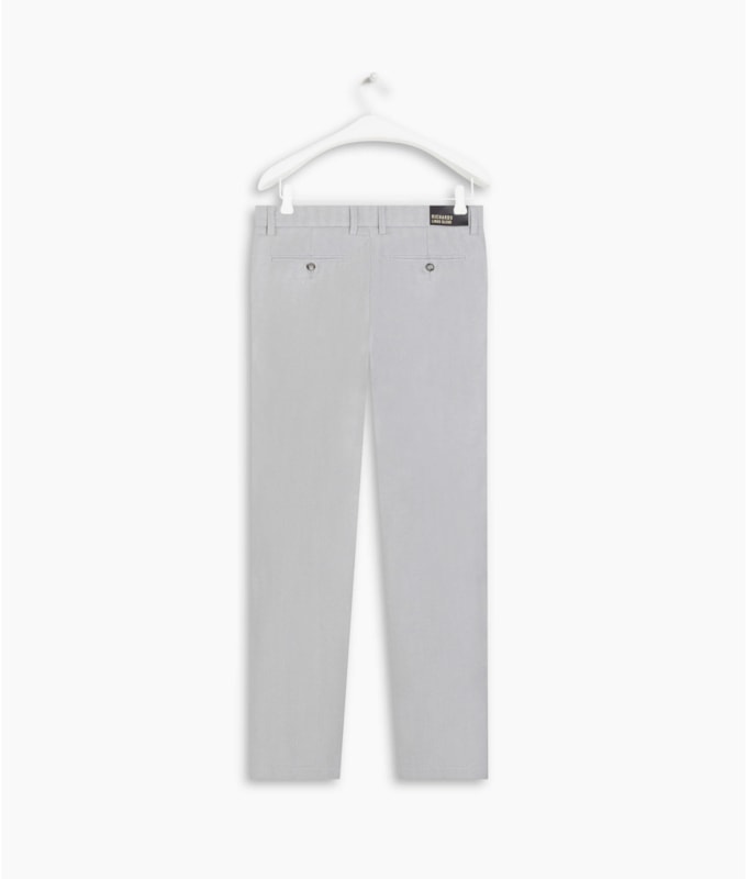 Calça Linho  Chevil Ft Silver Gray
