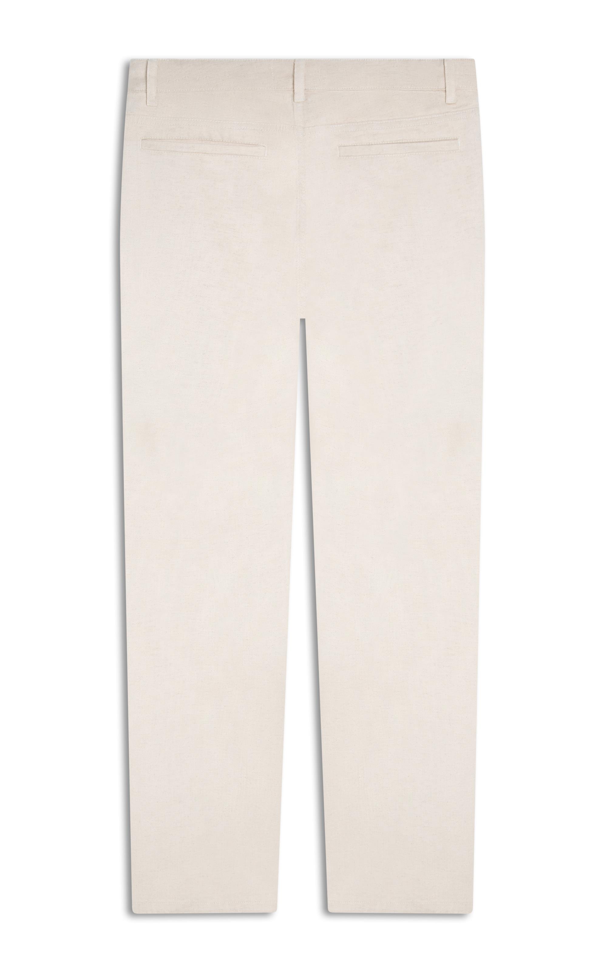 Calça Linho  Chino Bambulino Natural