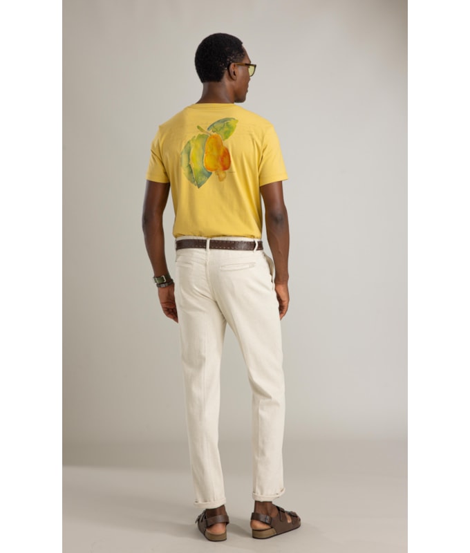 Calça Linho  Chino Bambulino Natural