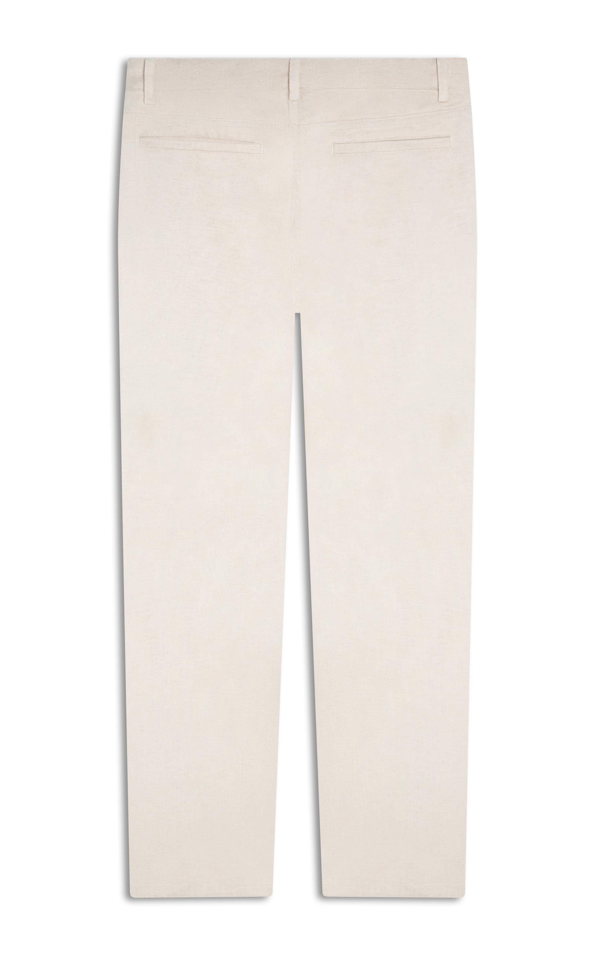 Calça Linho  Chino Bambulino Natural