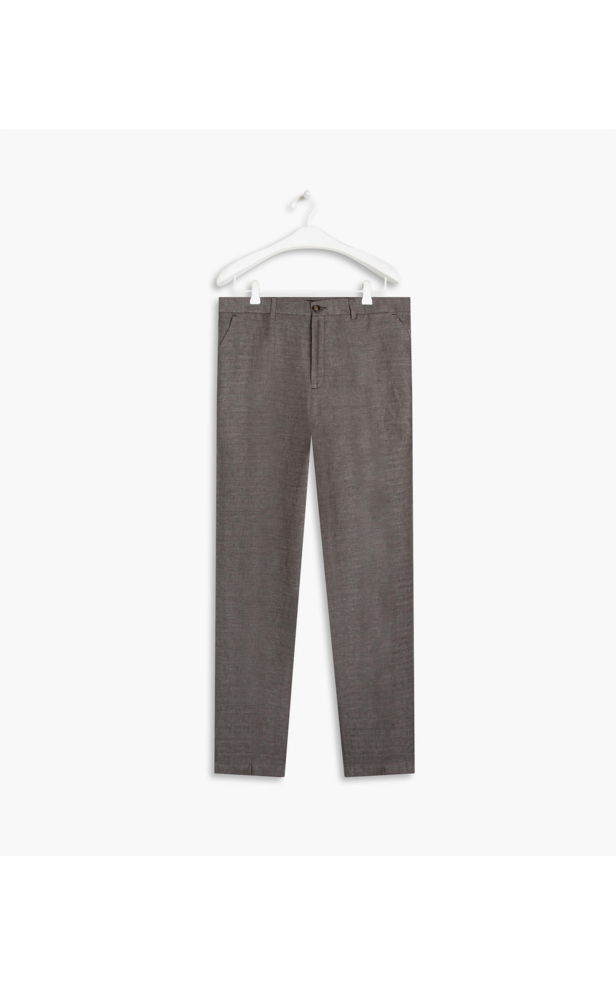 Calça Linho  Chino Chevil  Marrom