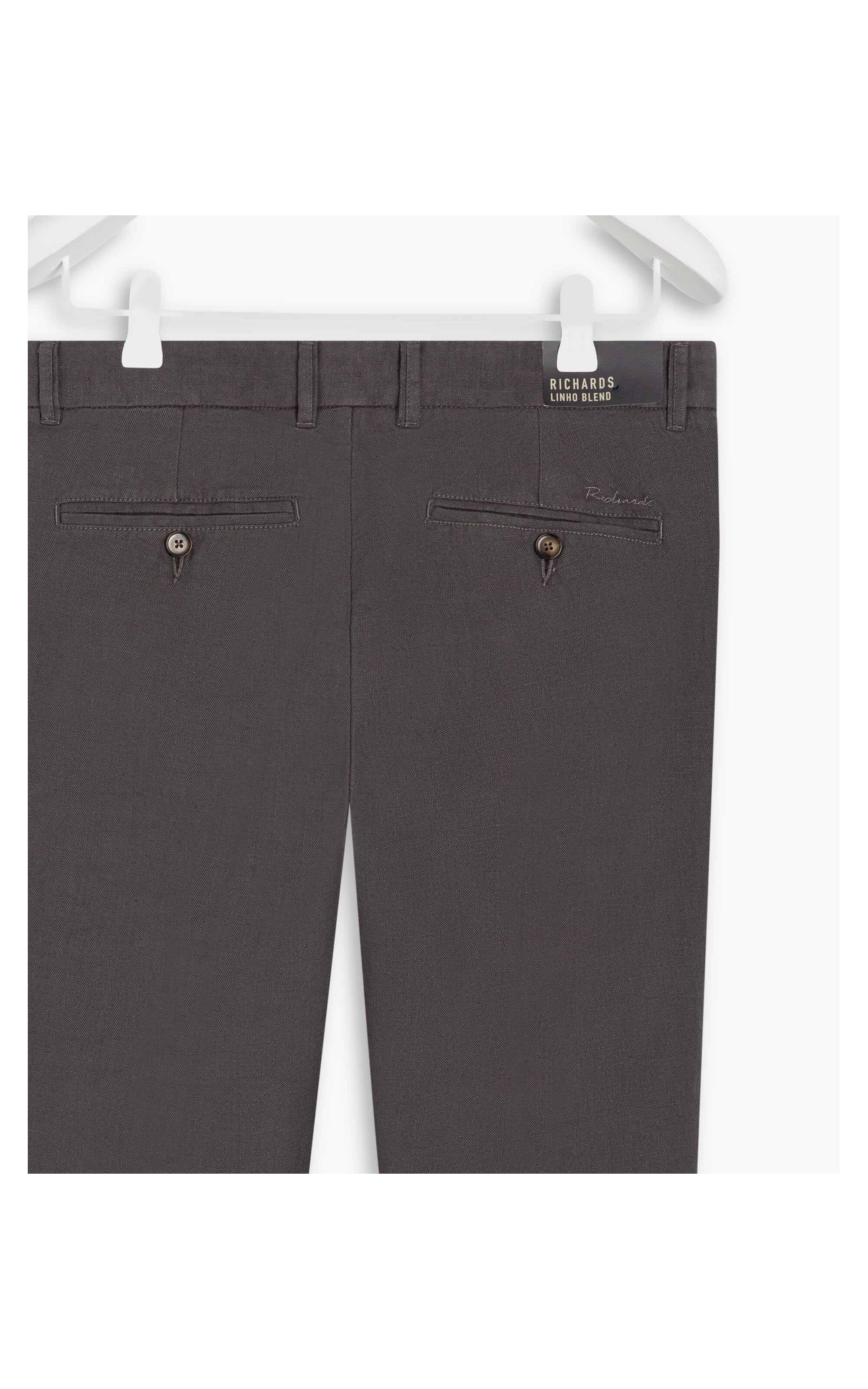 Calça Linho  Chino Chevil Tabaco