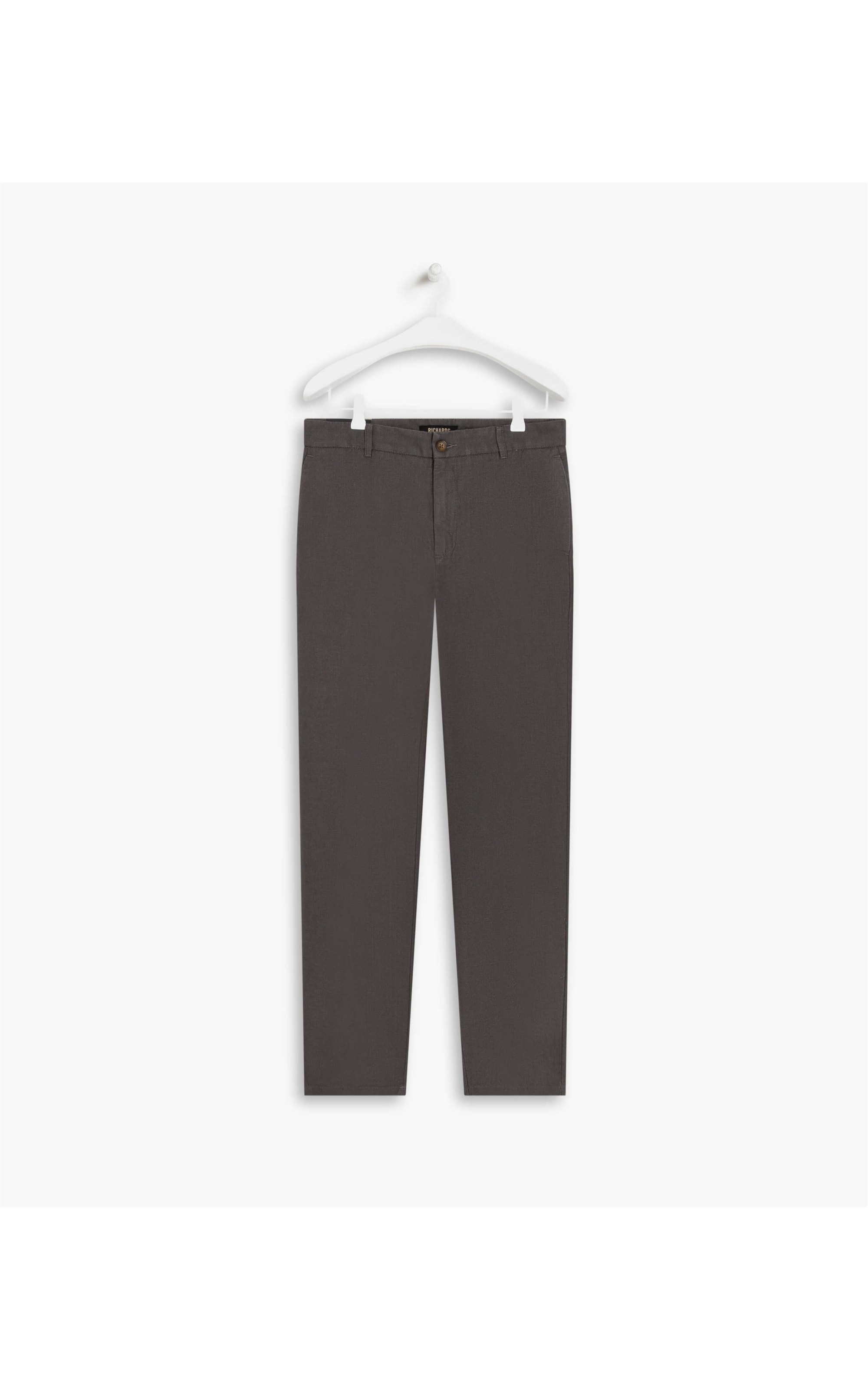 Calça Linho  Chino Chevil Tabaco