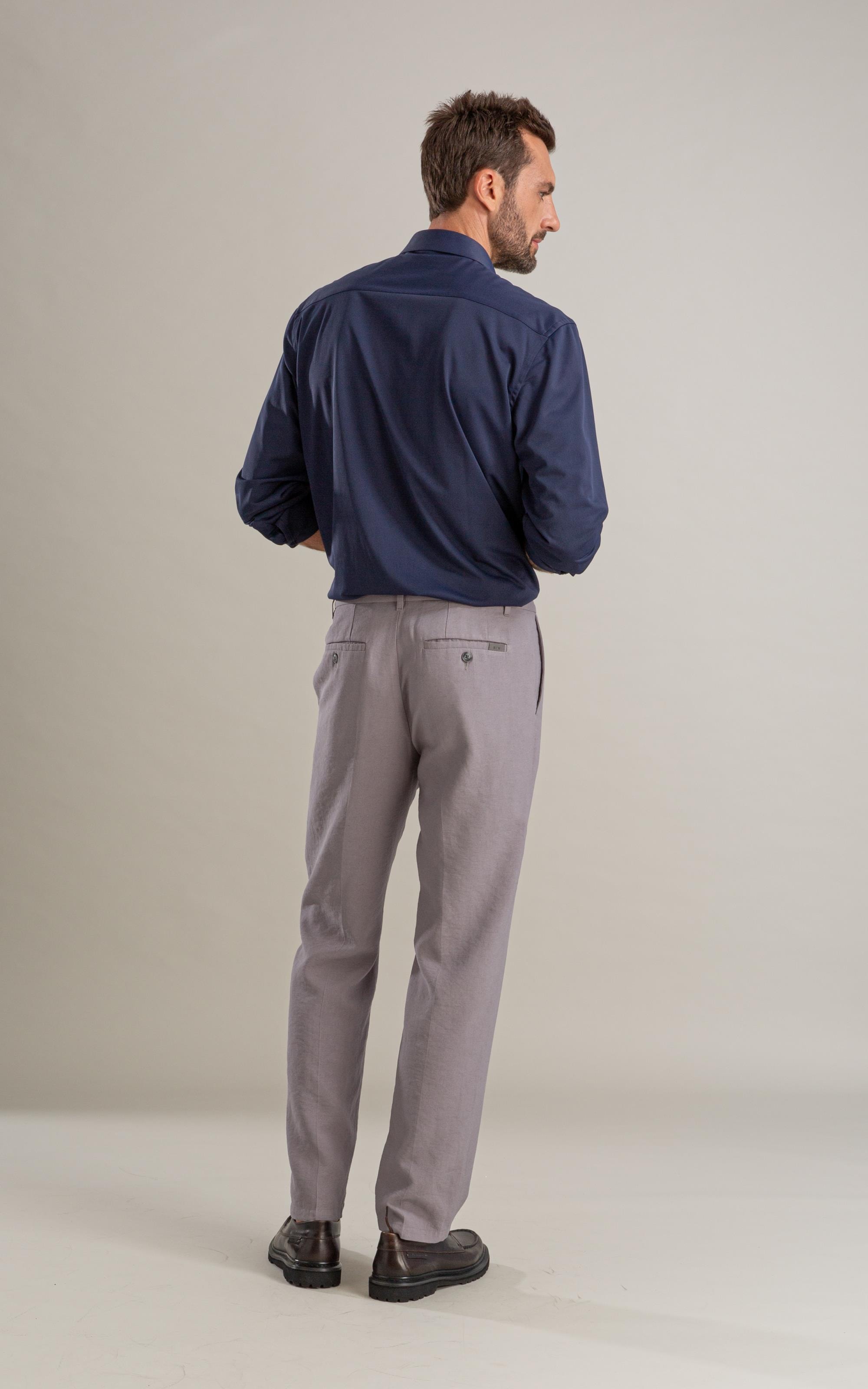 Calça Linho  Chino Classic Marant Prata