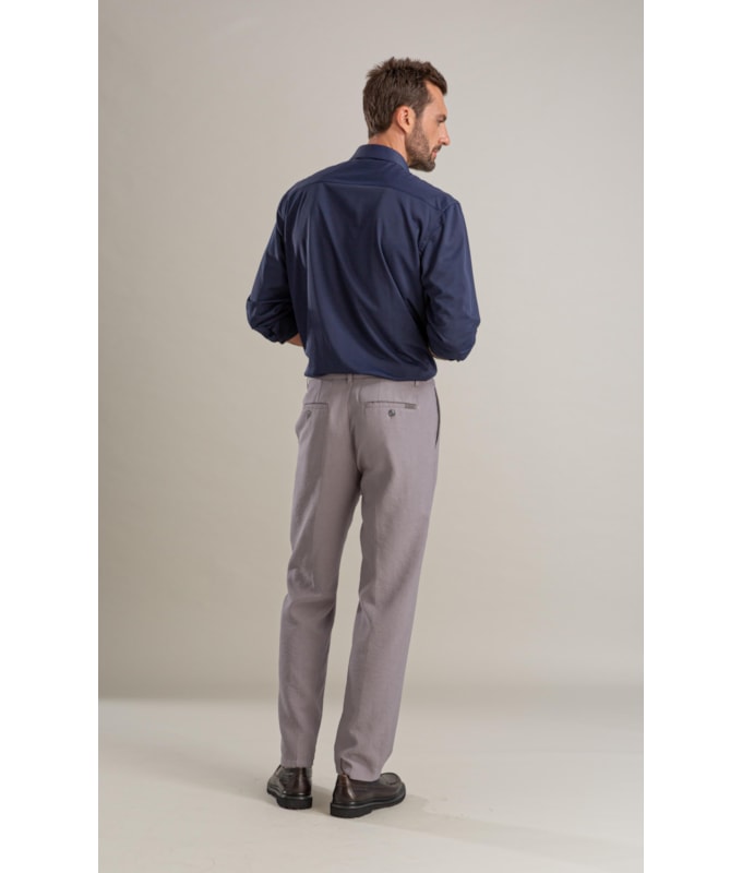 Calça Linho  Chino Classic Marant Prata