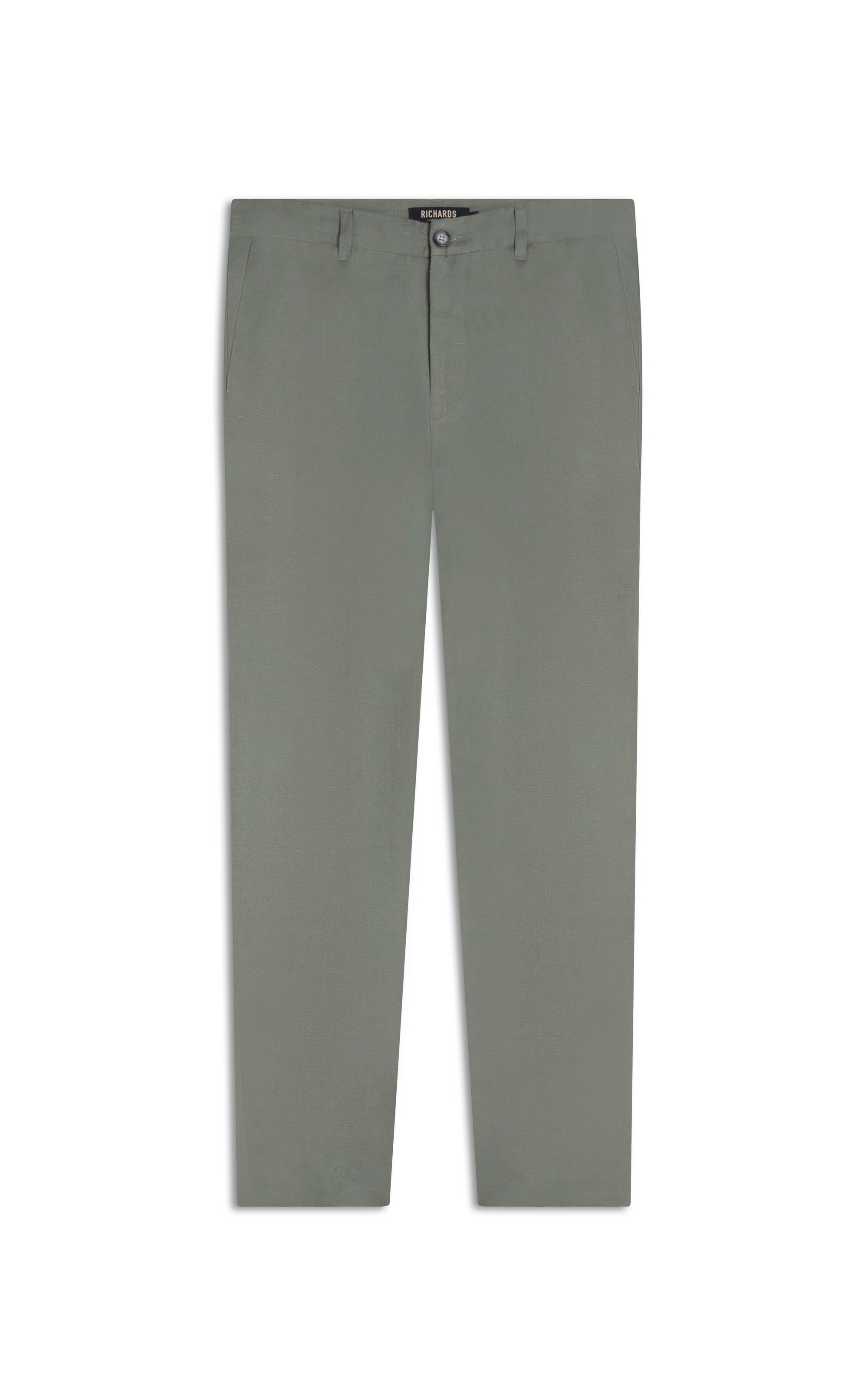 Calça Linho  Chino Classic Verde Militar