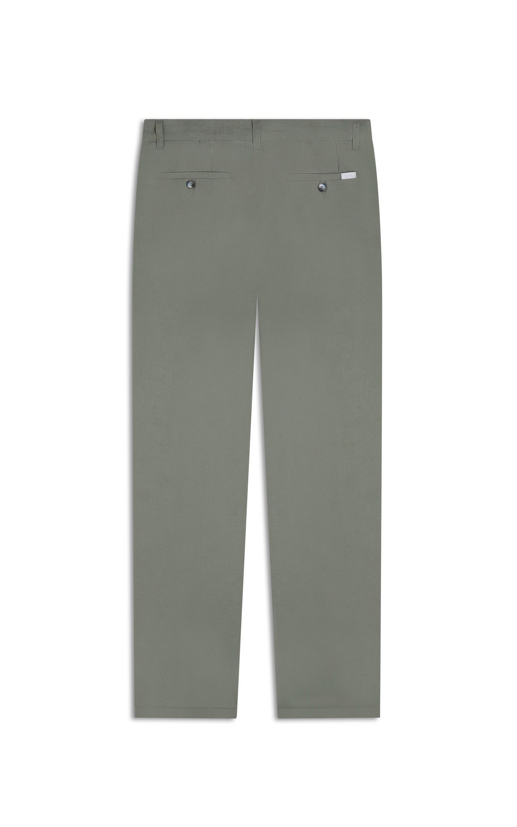 Calça Linho  Chino Classic Verde Militar