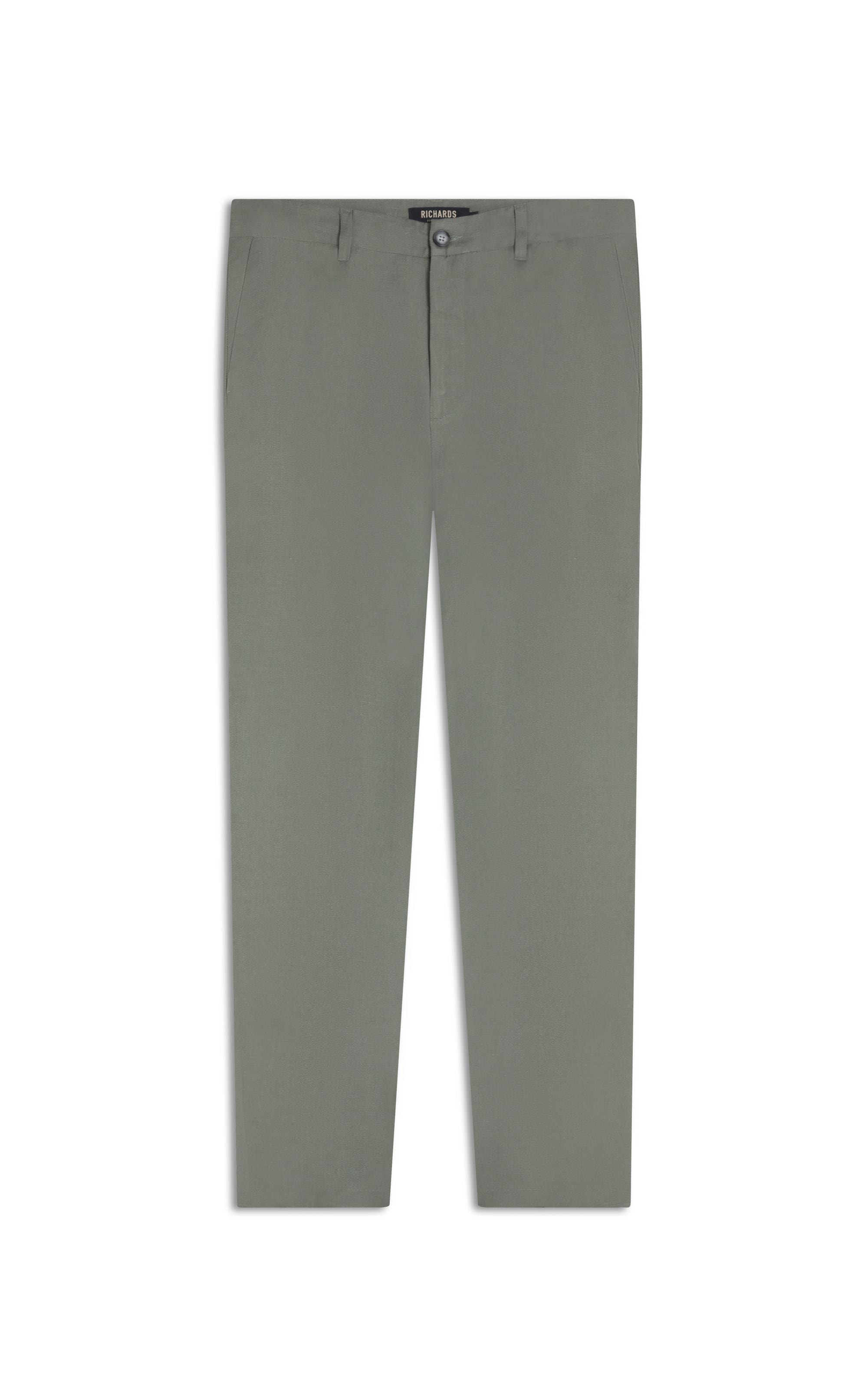Calça Linho  Chino Classic Verde Militar