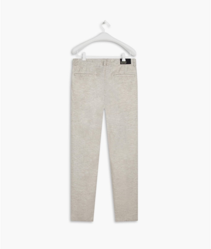Calça Linho  Chino Estonia Natural