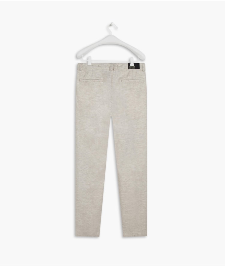 Calça Linho  Chino Estonia Natural
