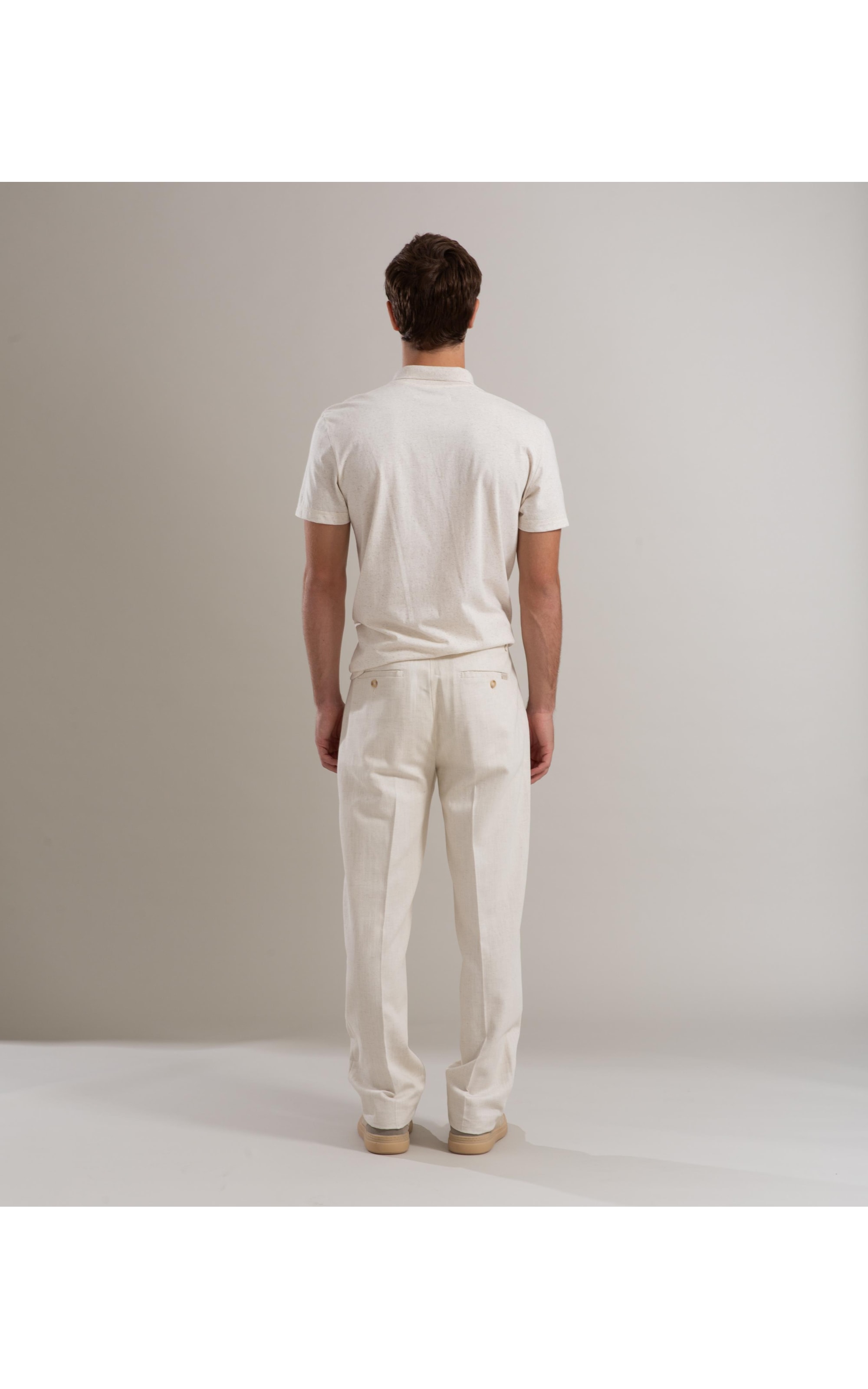 Calça Linho  Chino Estonia Natural