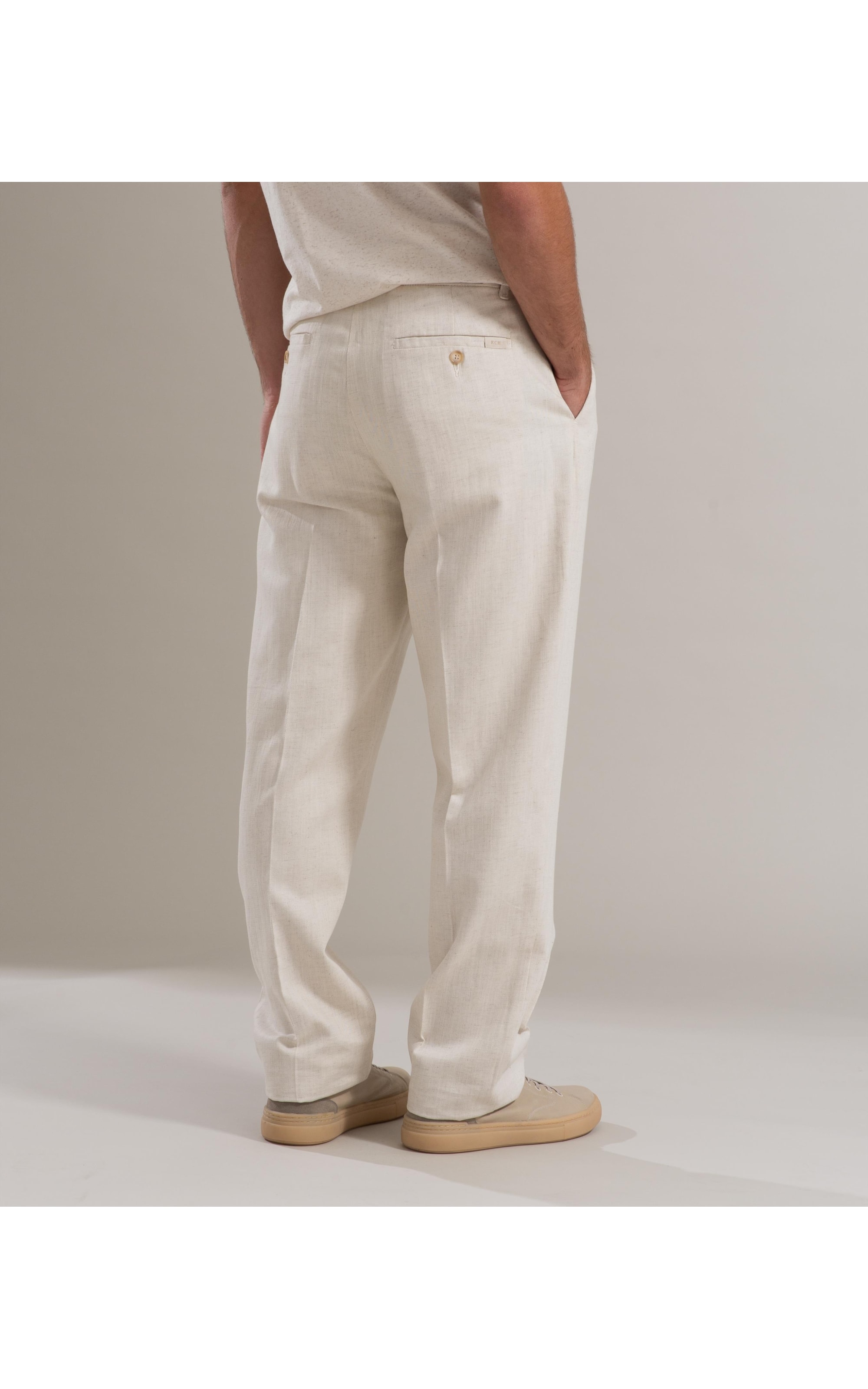 Calça Linho  Chino Estonia Natural