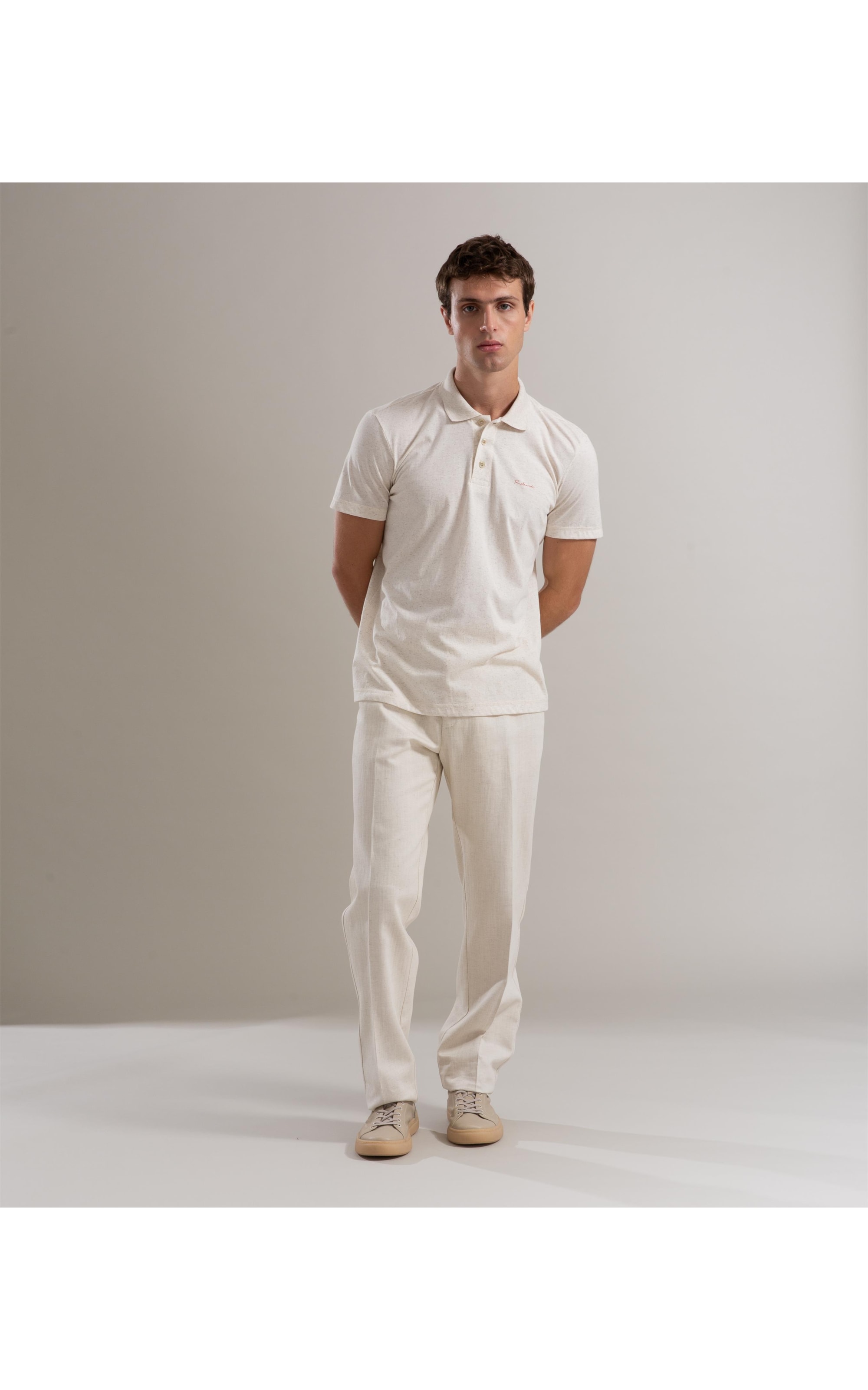 Calça Linho  Chino Estonia Natural