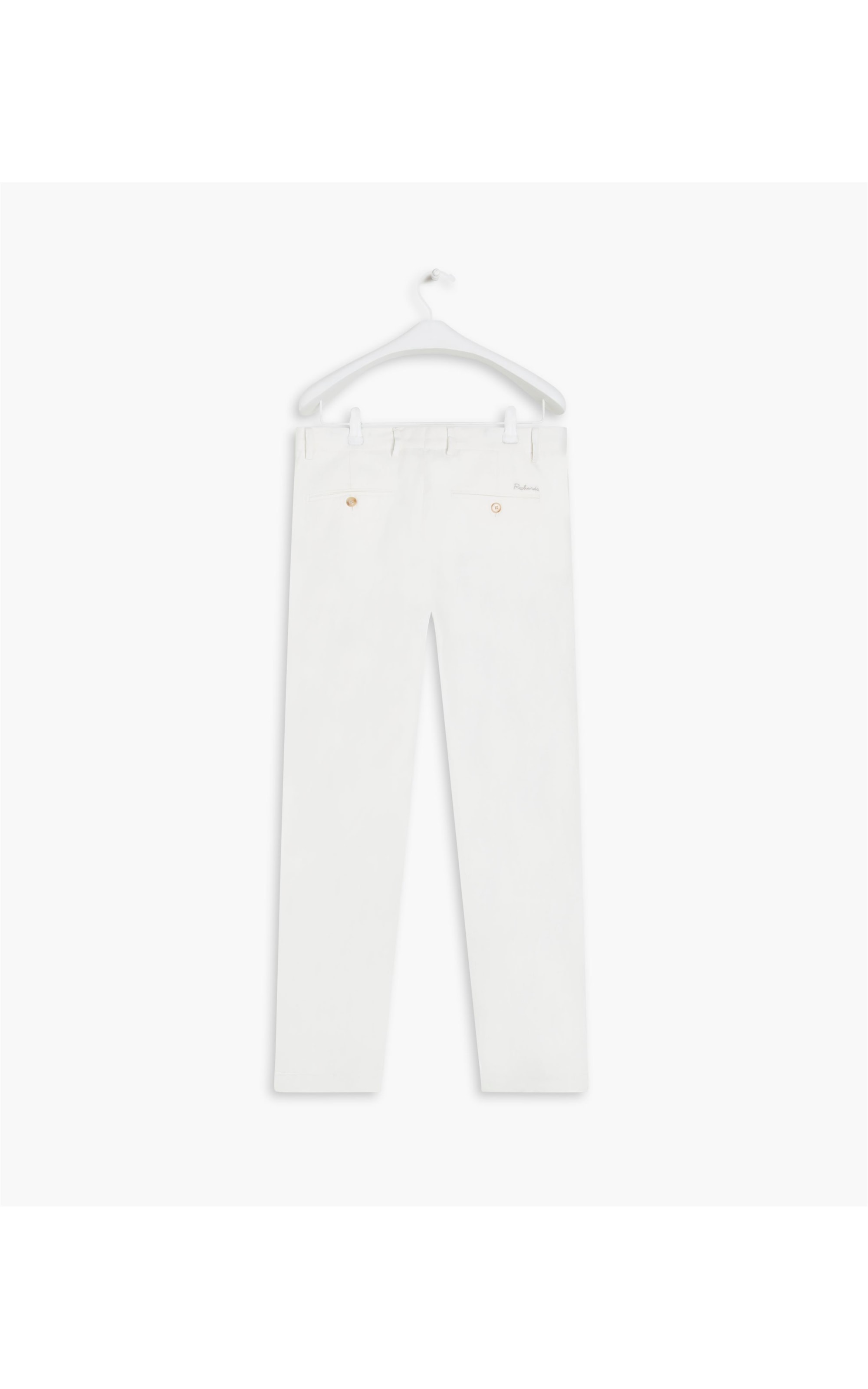 Calça Linho  Chino  Herringbone Off White