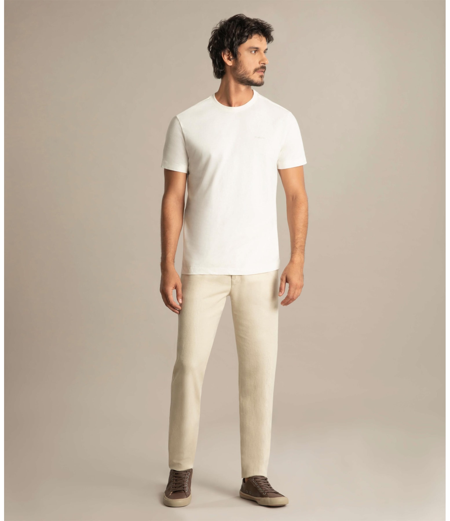 Calça Linho  Chino Lagatto Natural