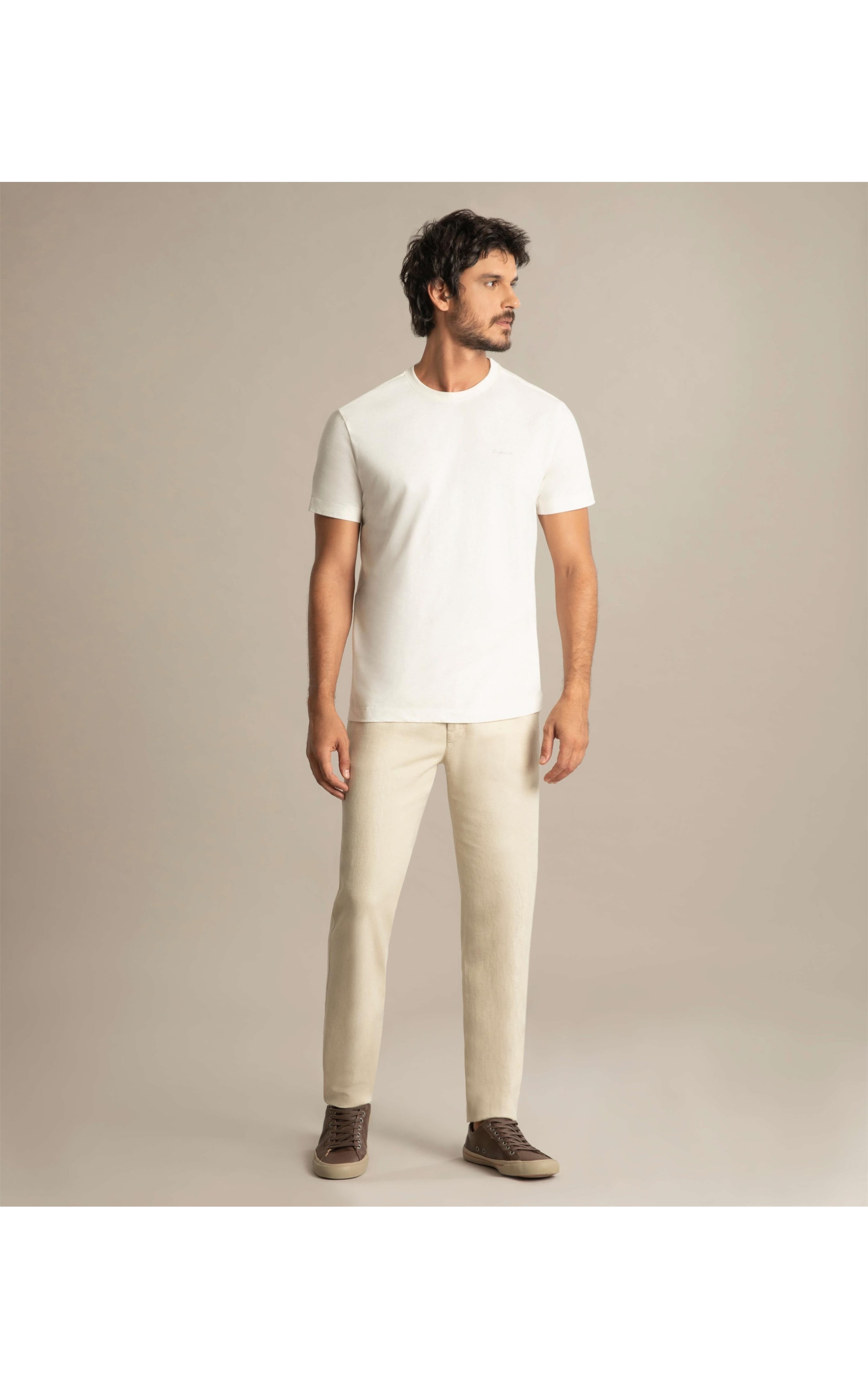 Calça Linho  Chino Lagatto Natural