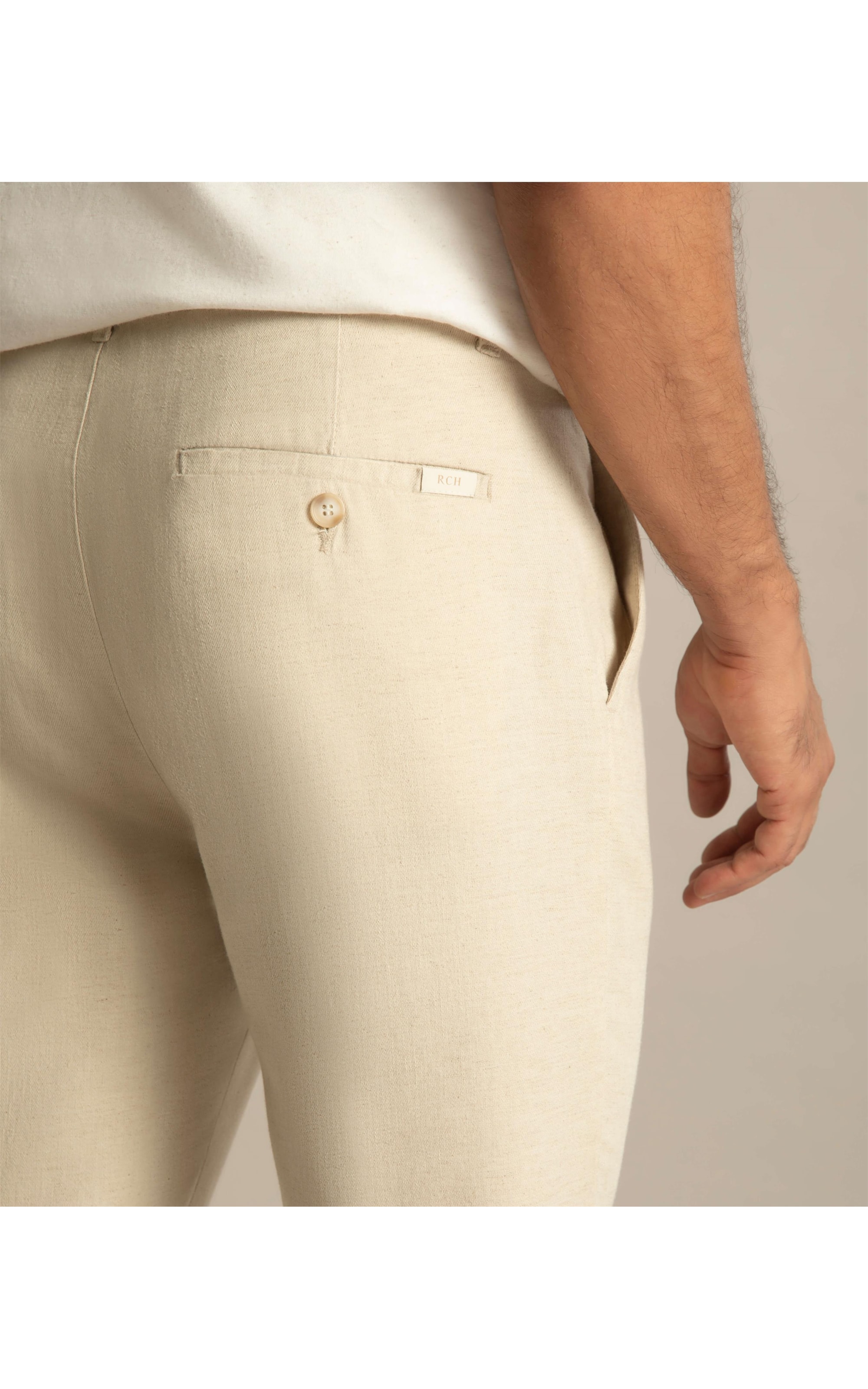 Calça Linho  Chino Lagatto Natural
