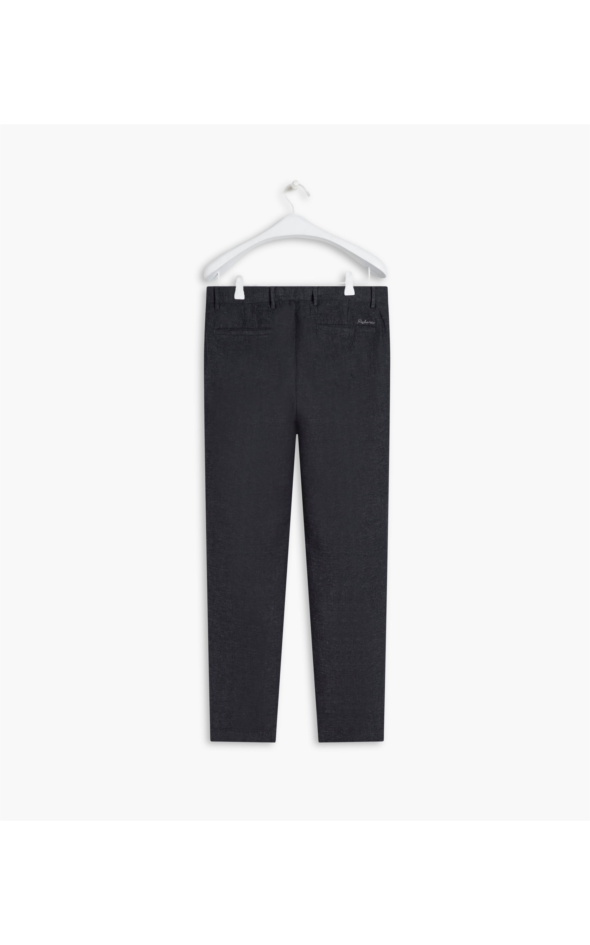 Calça Linho  Chino Line Ethno Preto