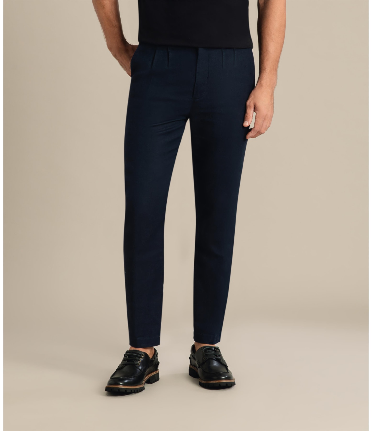 Calça Linho  Chino Linsar Marinho