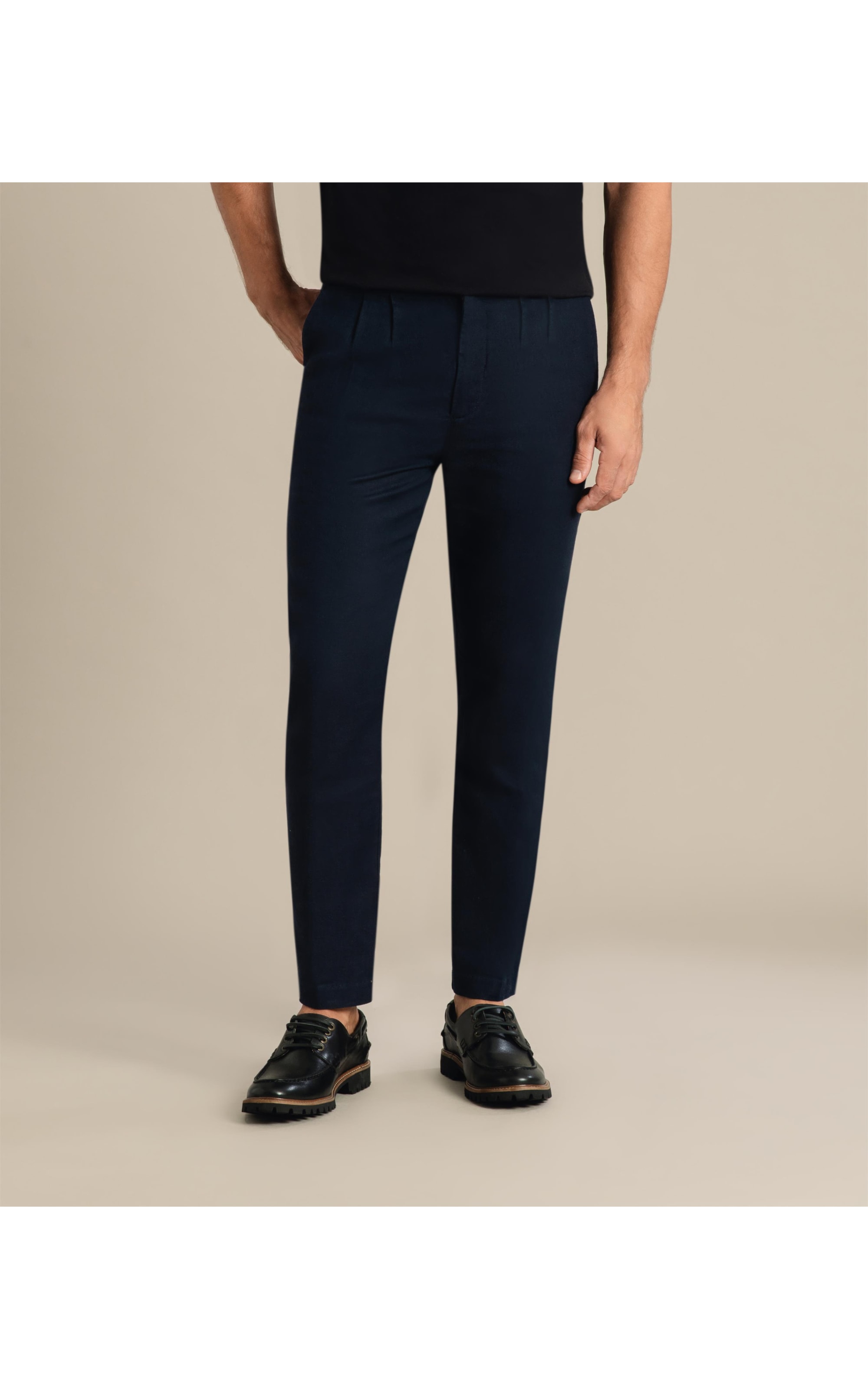 Calça Linho  Chino Linsar Marinho