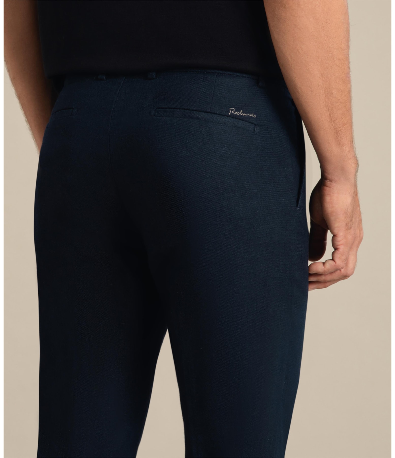 Calça Linho  Chino Linsar Marinho