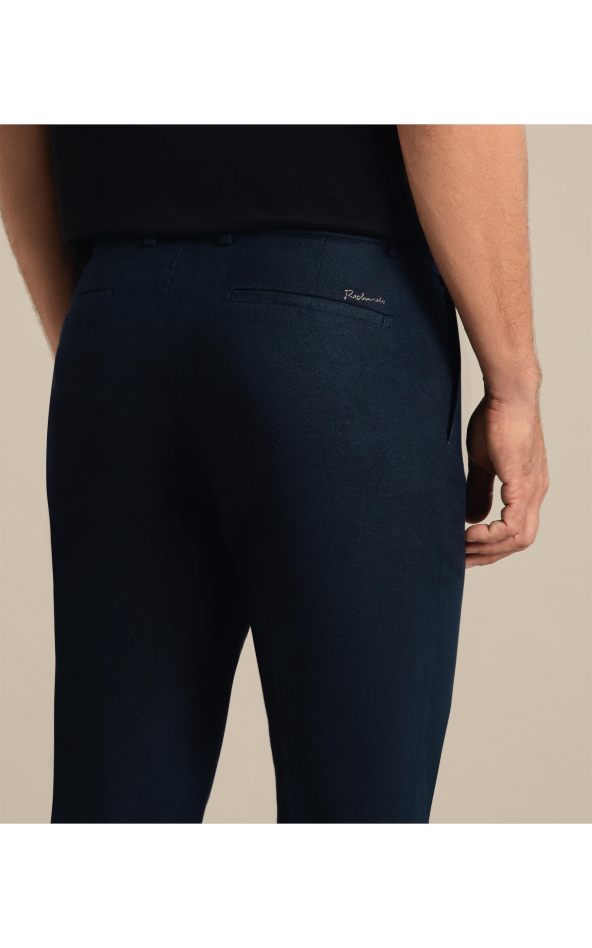 Calça Linho  Chino Linsar Marinho