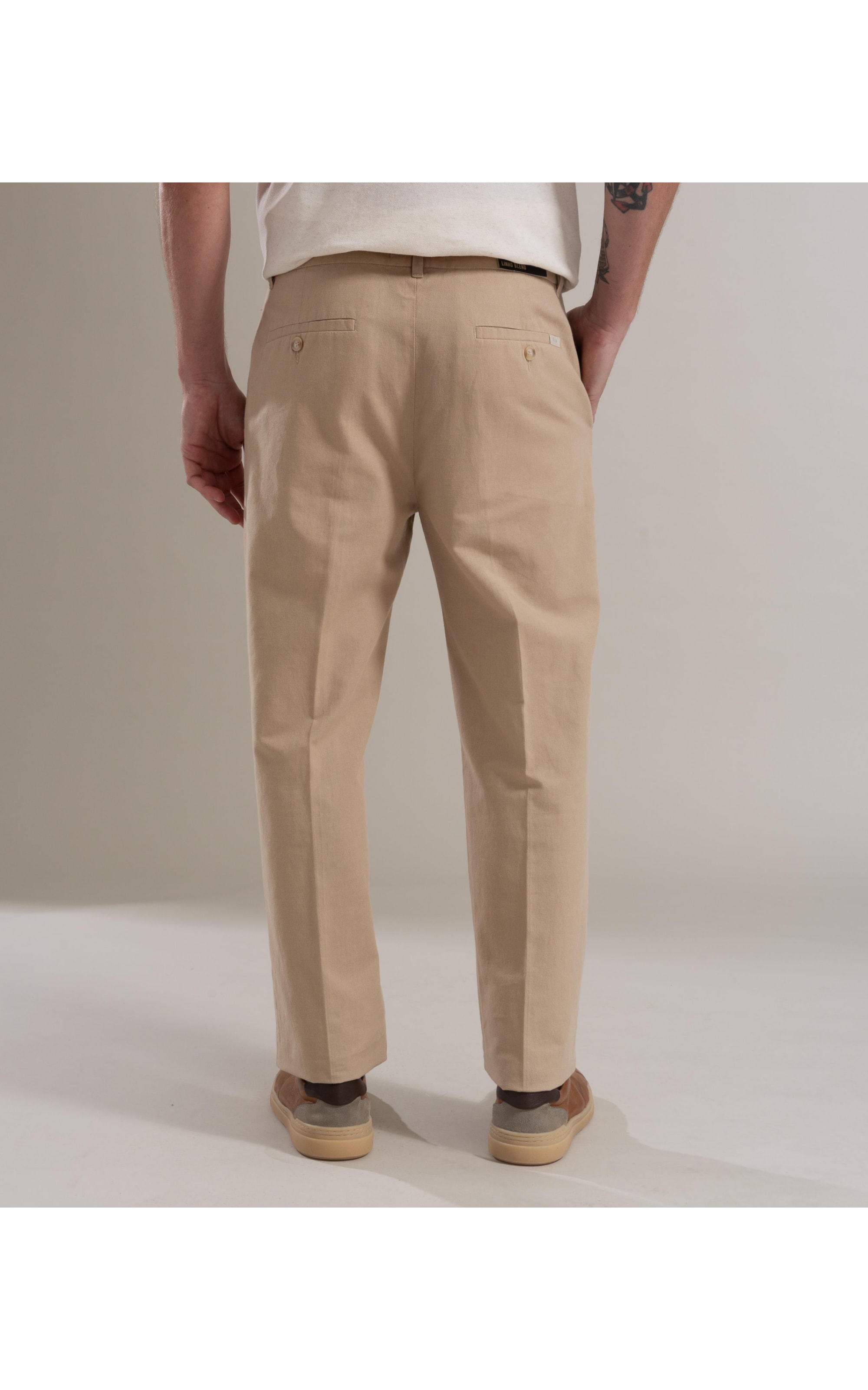 Calça Linho  Chino Liric Caqui