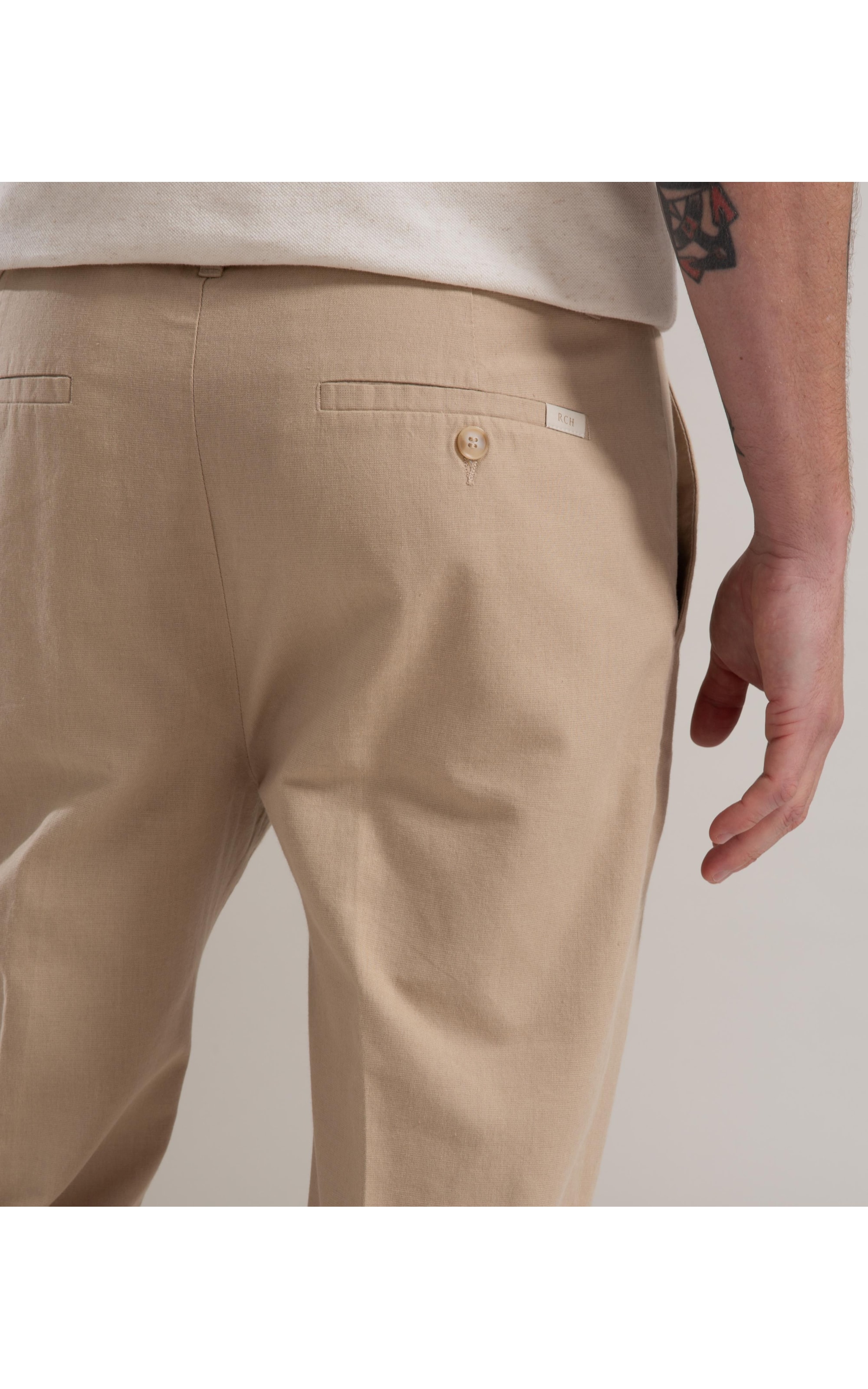 Calça Linho  Chino Liric Caqui