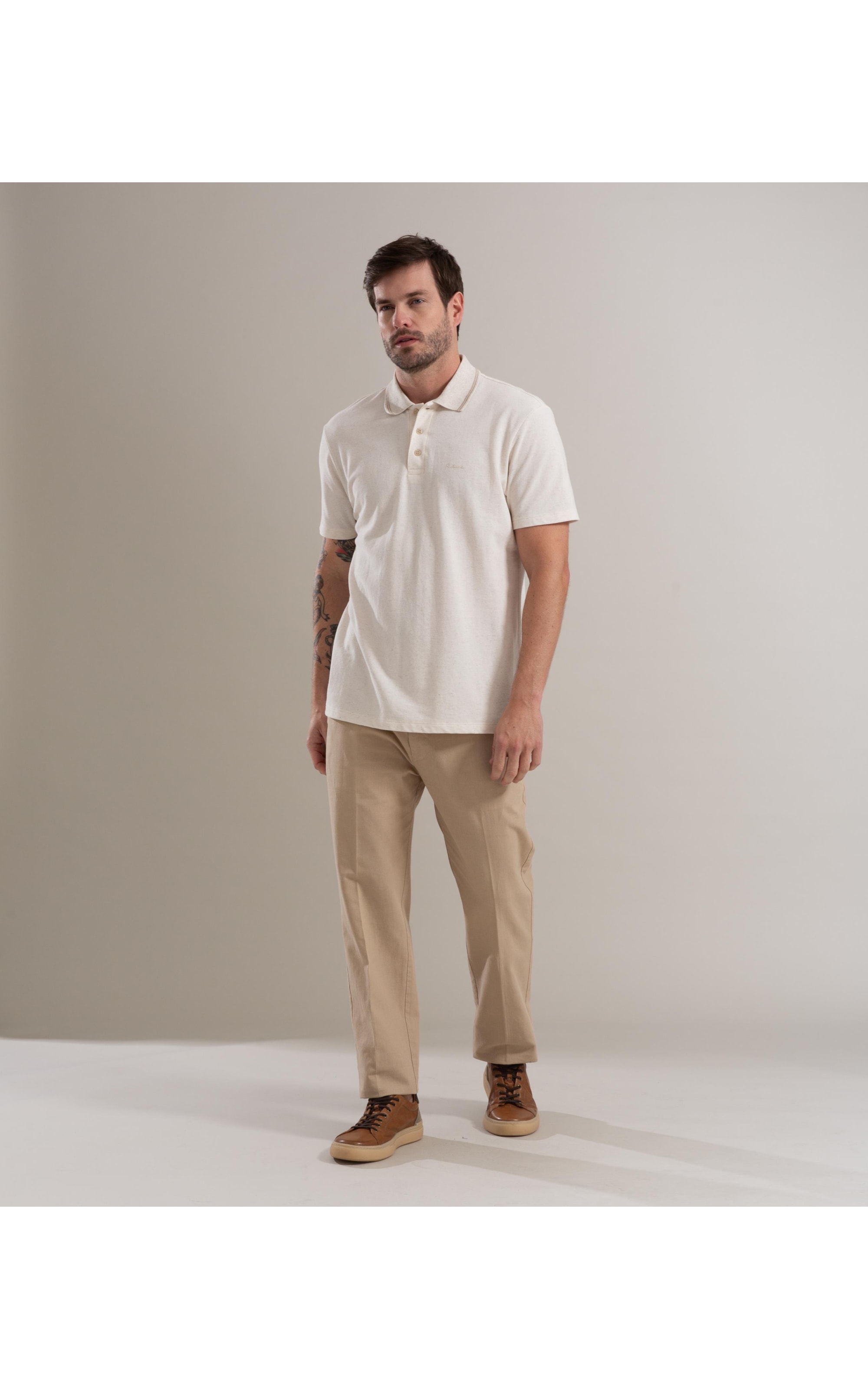 Calça Linho  Chino Liric Caqui