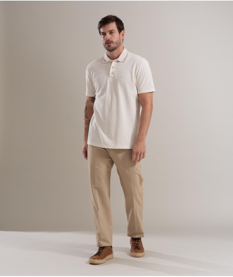 Calça Linho  Chino Liric Caqui