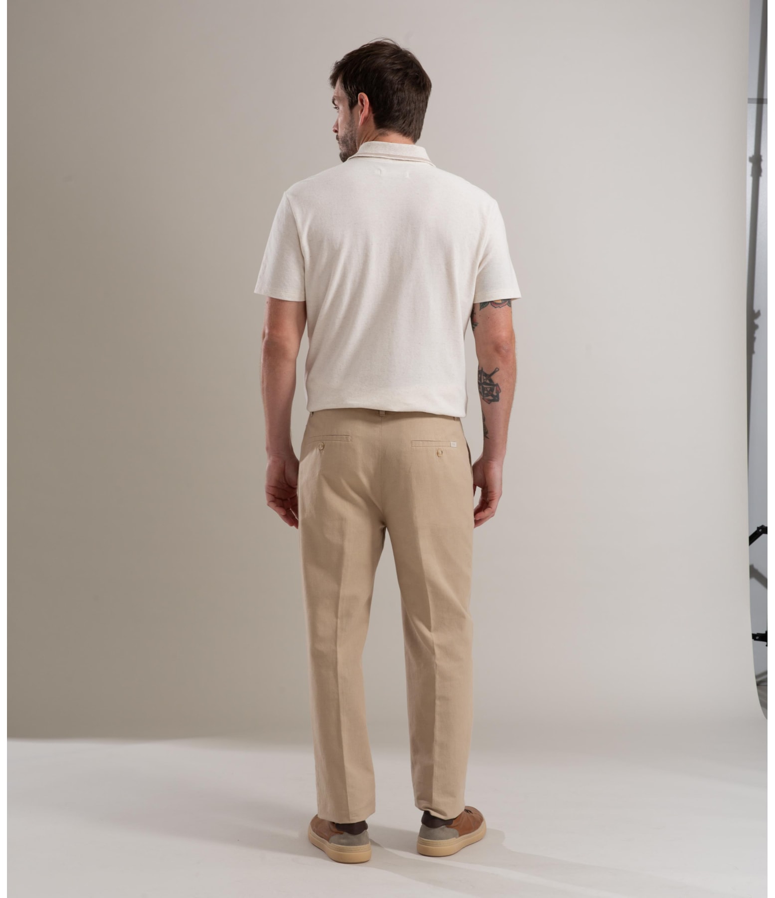 Calça Linho  Chino Liric Caqui
