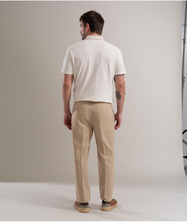 Calça Linho  Chino Liric Caqui