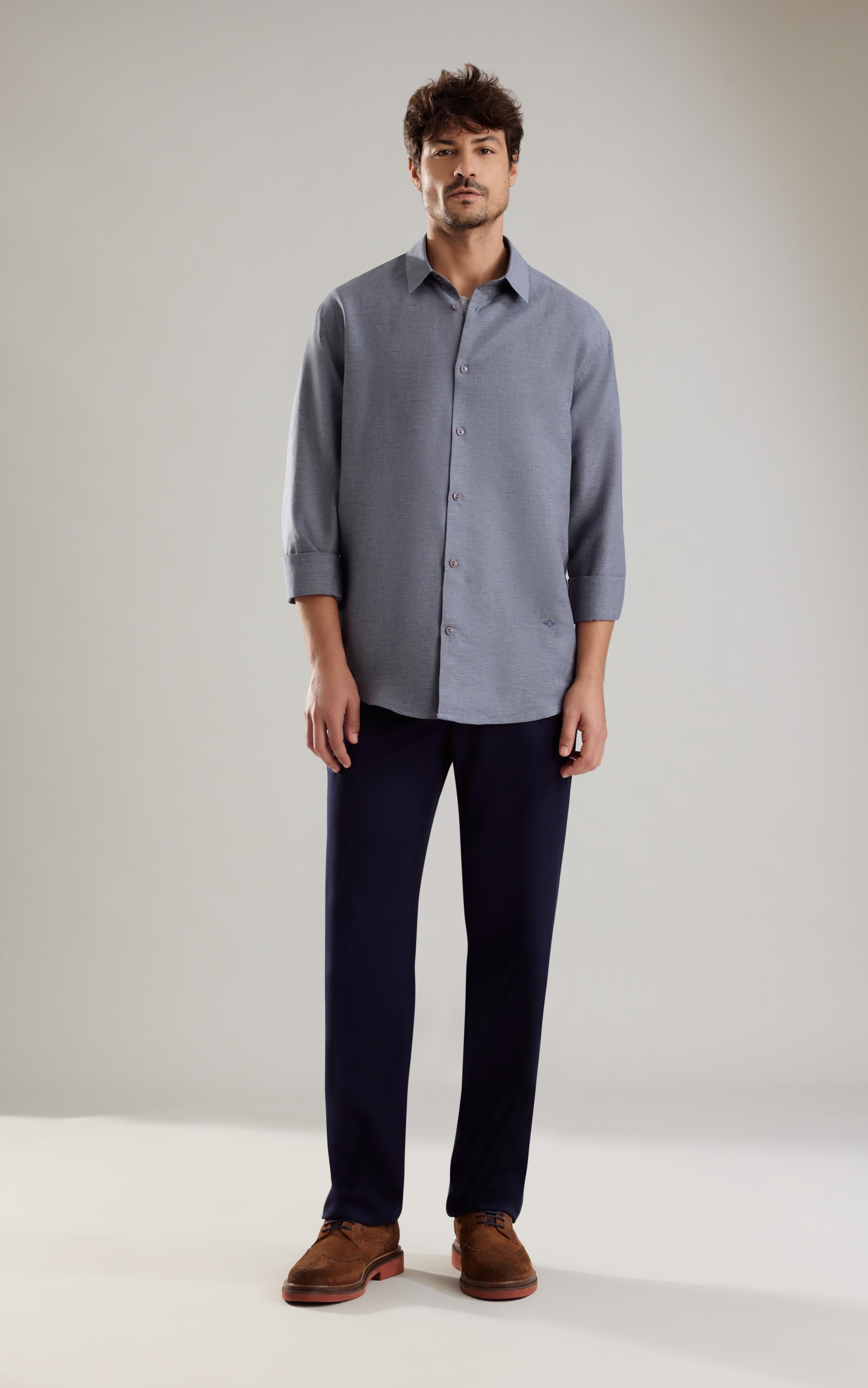 Calça Linho  Chino Marant Dark Navy