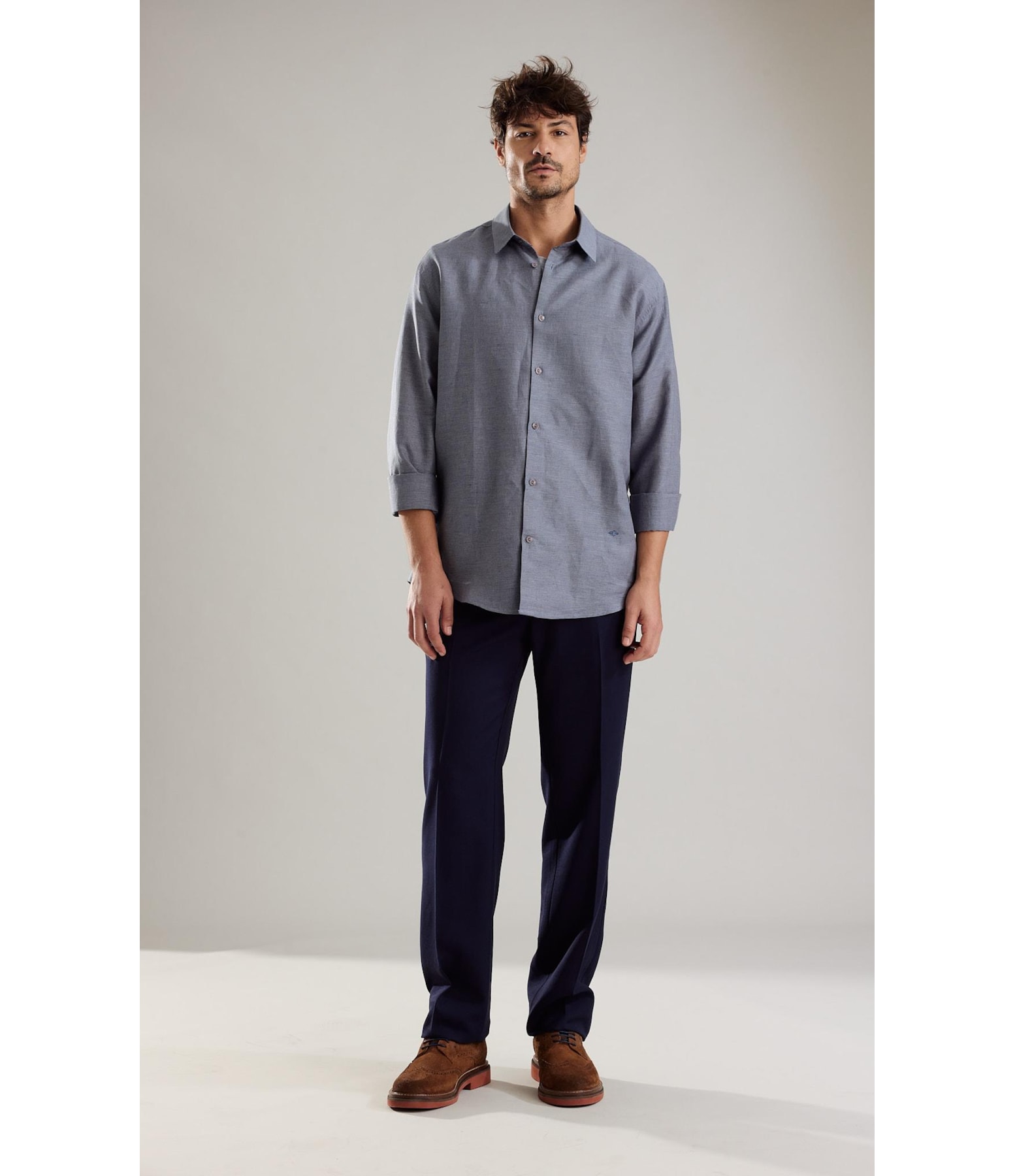 Calça Linho  Chino Marant Dark Navy