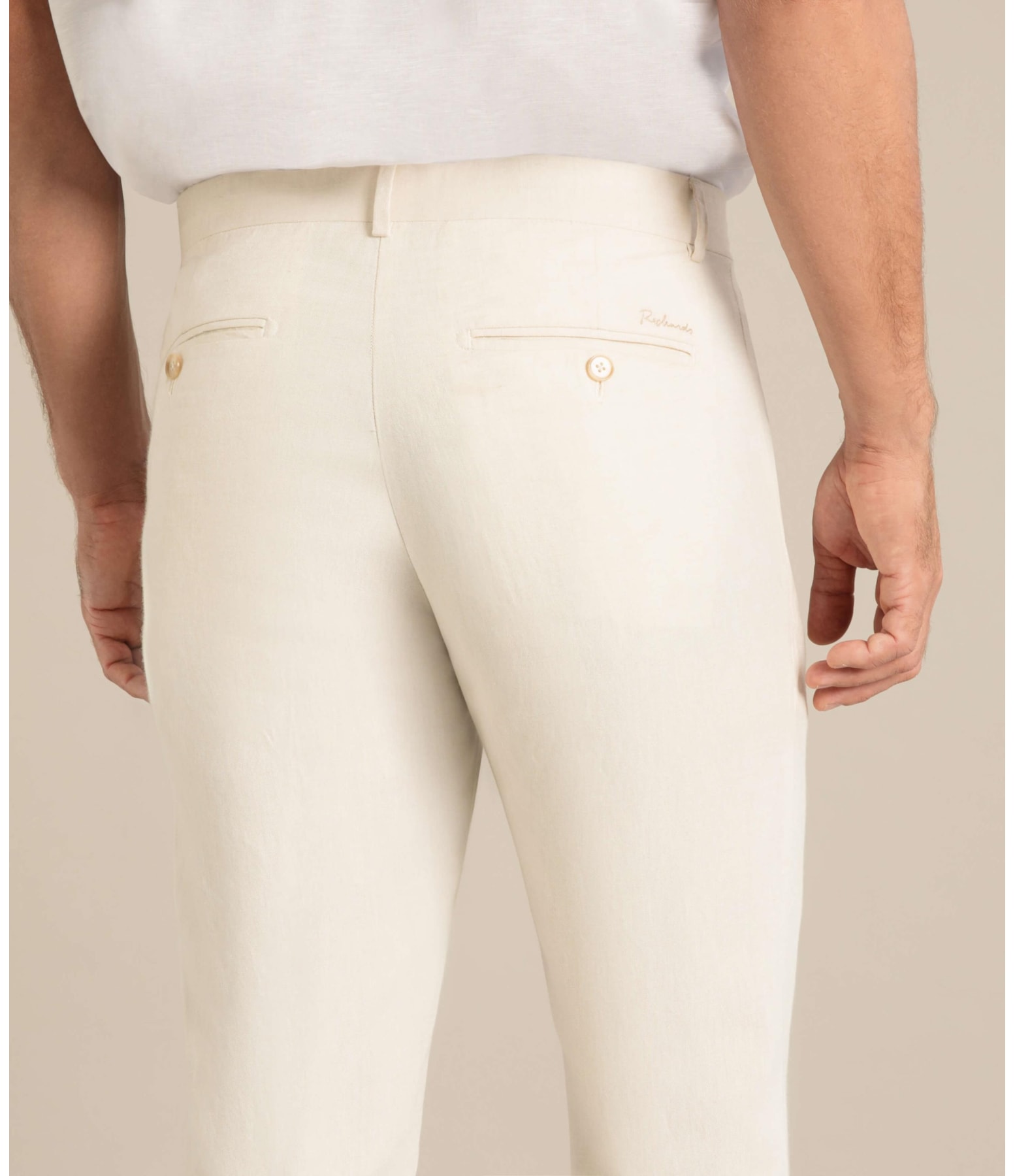 Calça Linho  Chino Tolit Natural