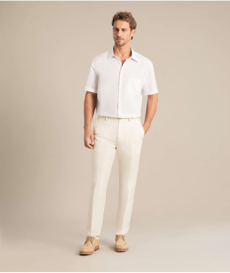 Calça Linho  Chino Tolit Natural