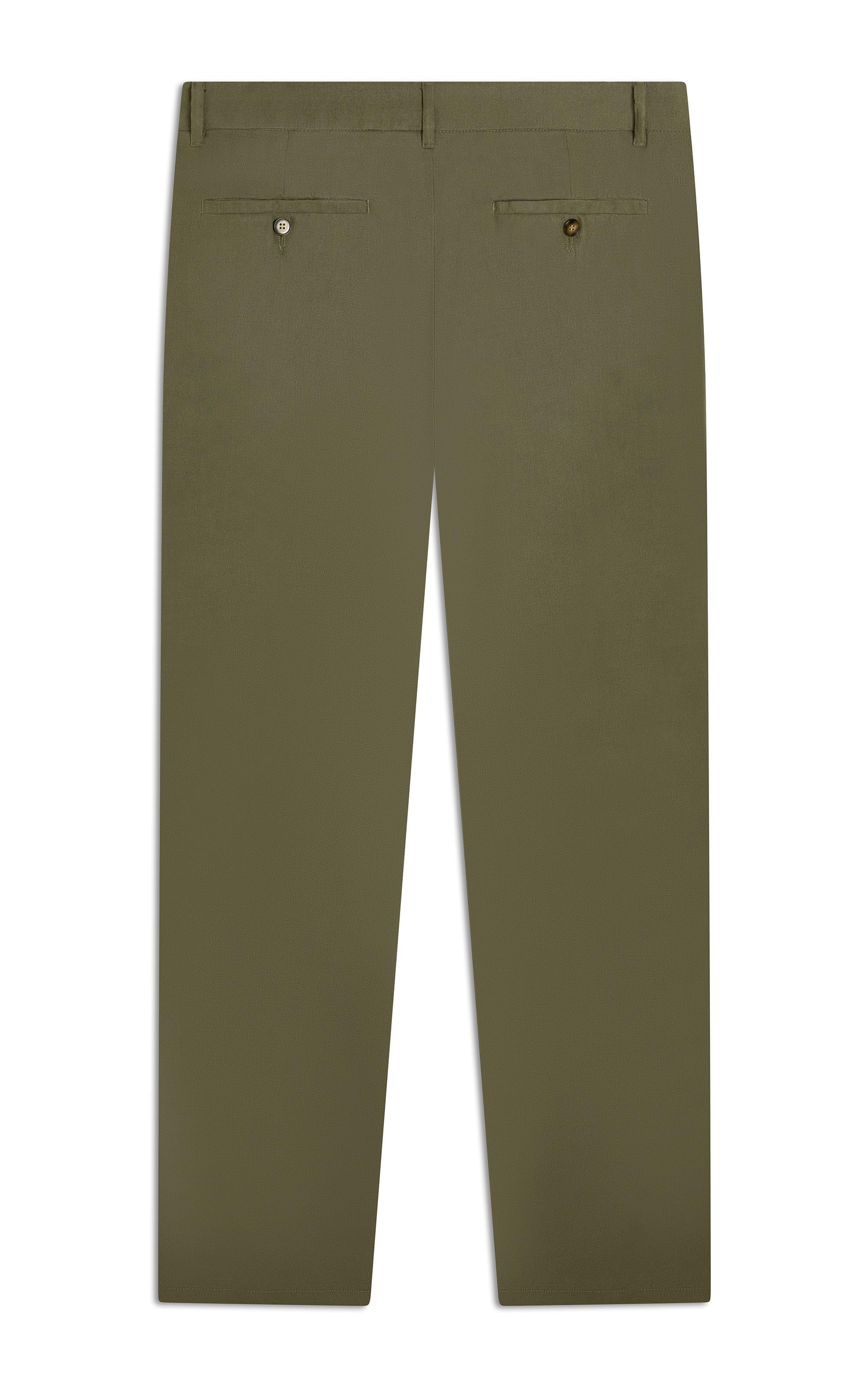 Calça Linho  Chino Tolit Verde Militar