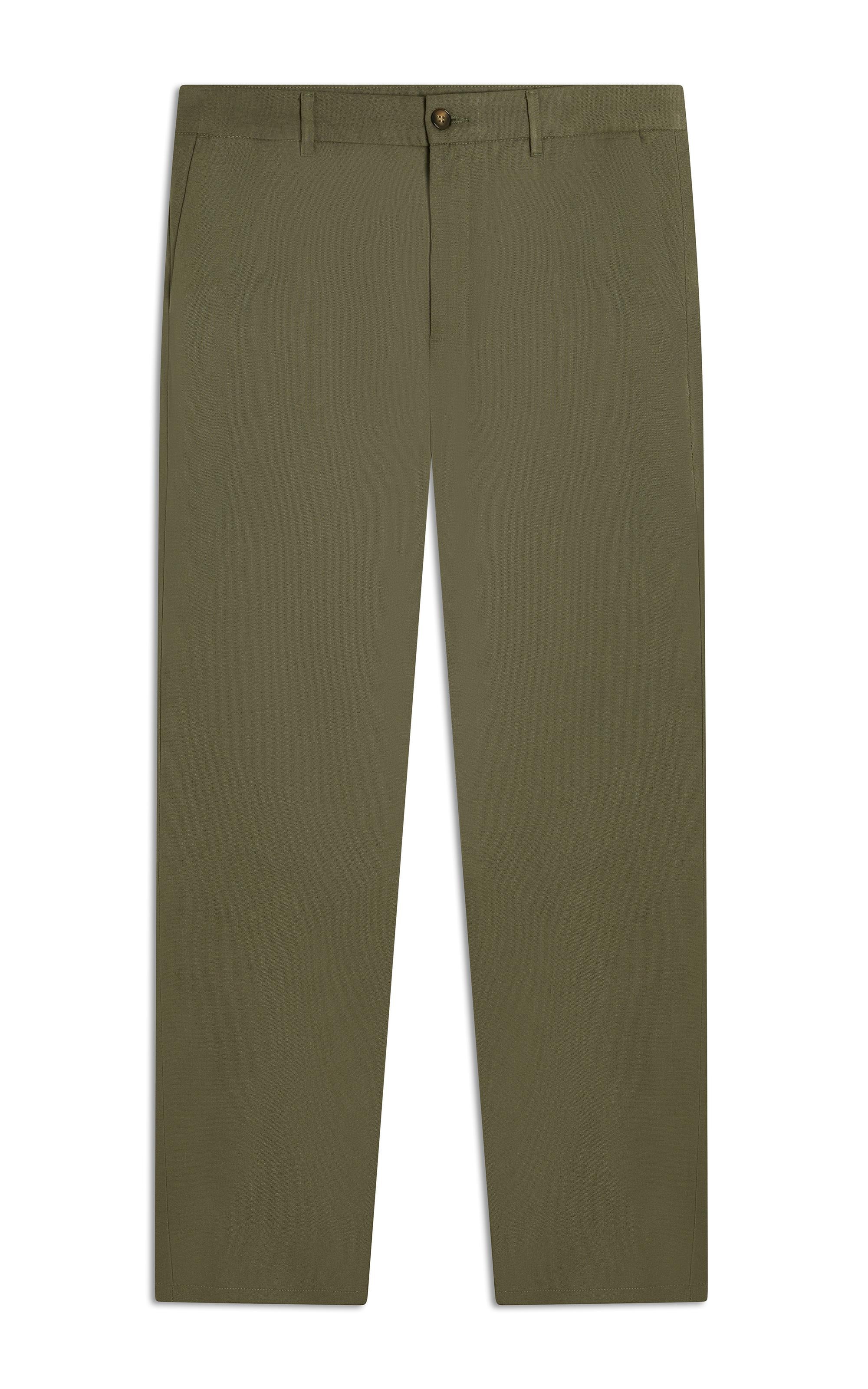 Calça Linho  Chino Tolit Verde Militar